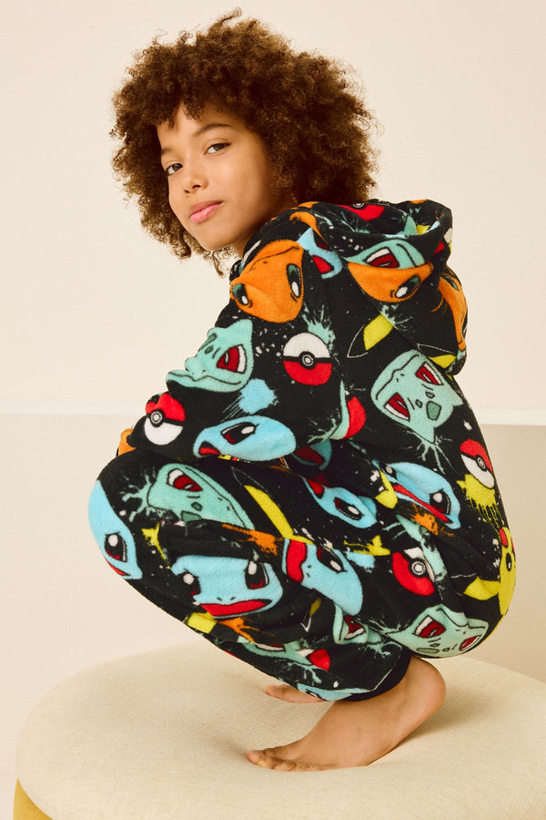 Multi Pokemon Fleece All In One (3-16yrs)