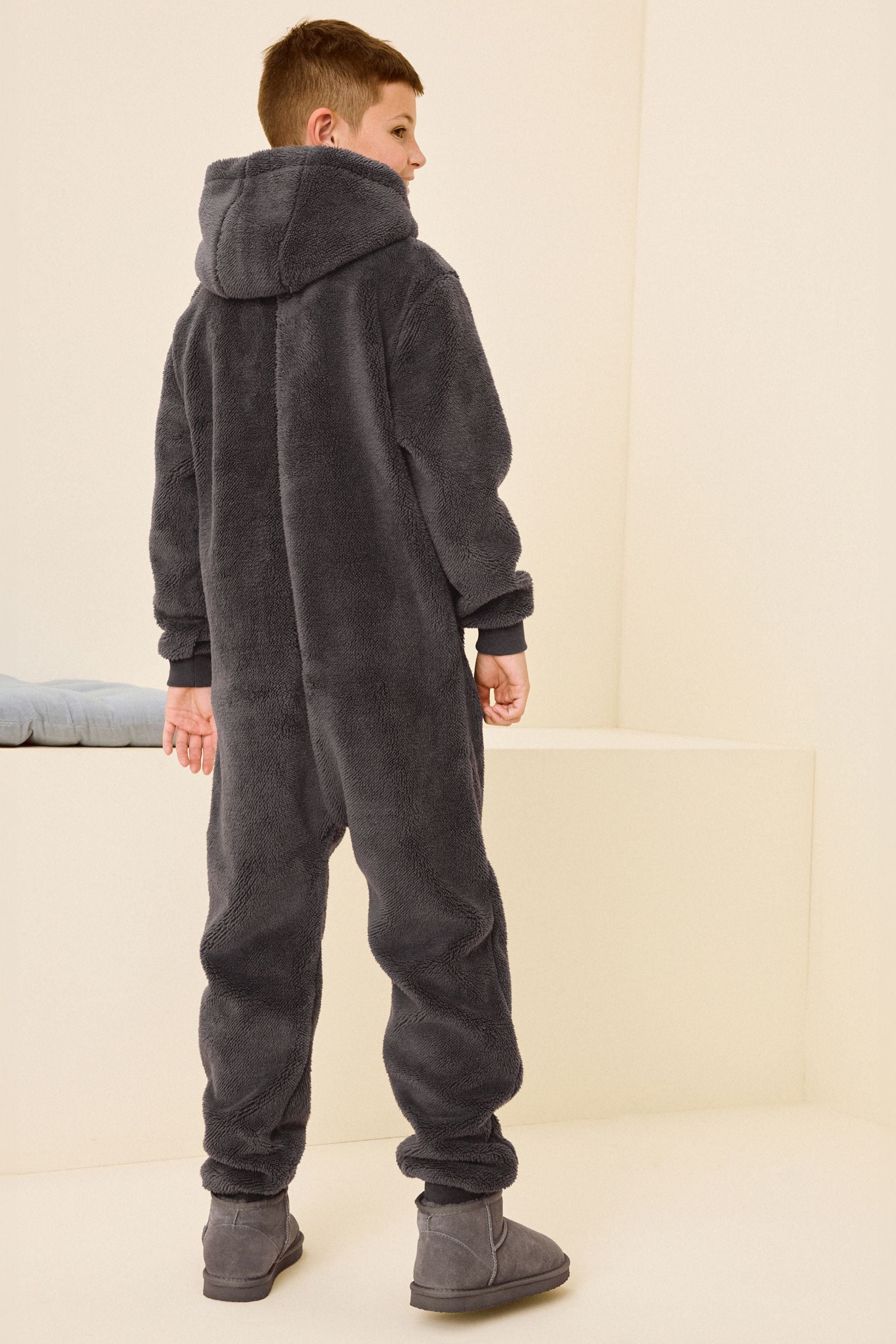 Grey Fleece All-In-One (3-16yrs)