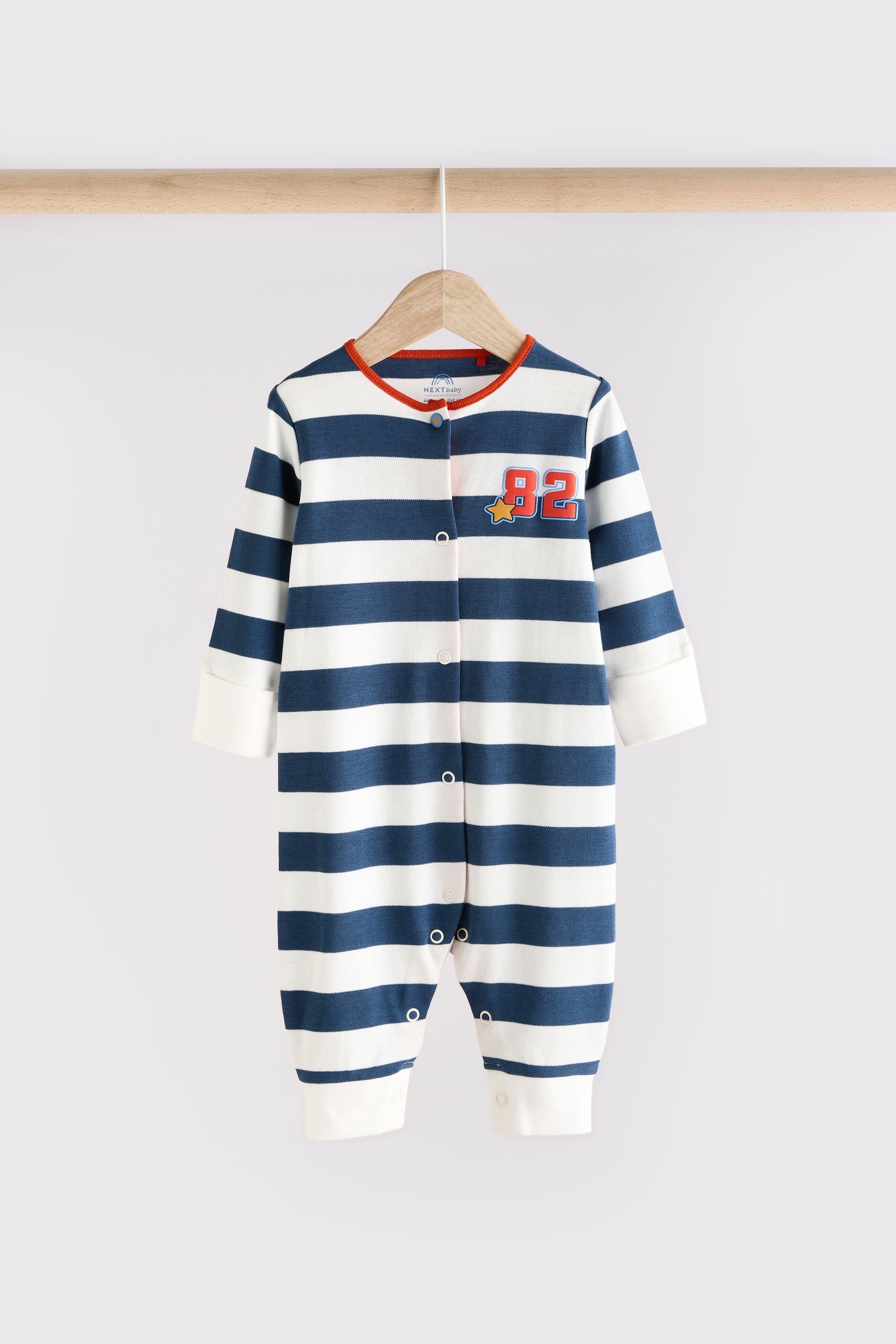 Bright Printed Baby Sleepsuits 3 Pack (0mths-3yrs)