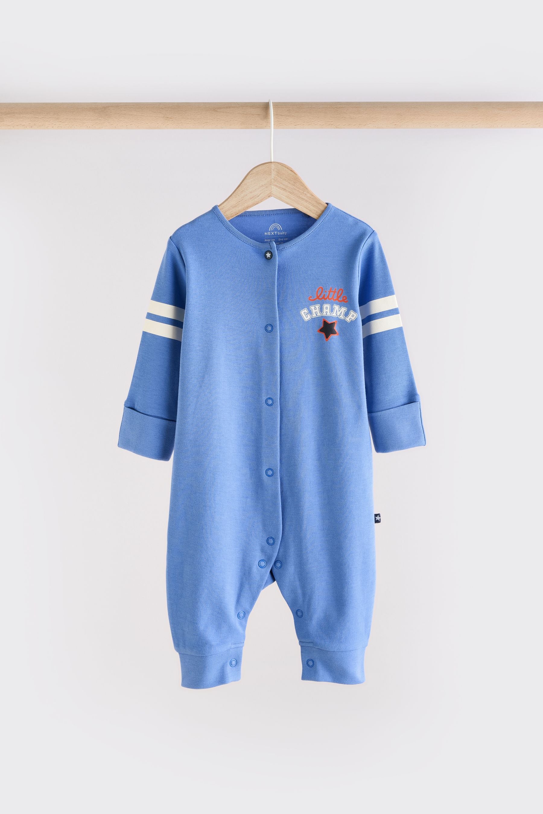 Bright 3 Pack Baby Footless Sleepsuit (0mths-3yrs)