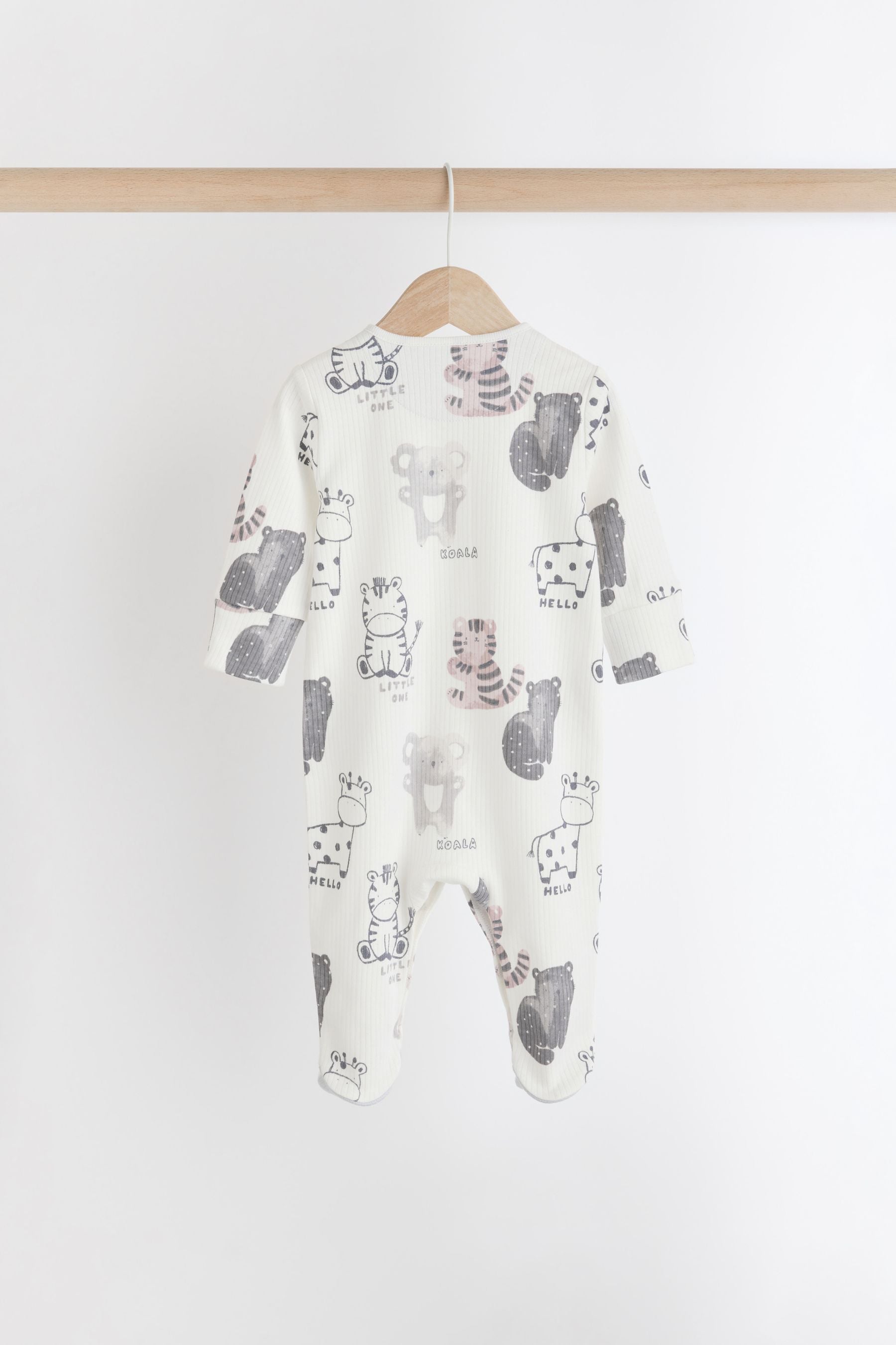 Black/White Baby Sleepsuits 3 Pack (0mths-2yrs)