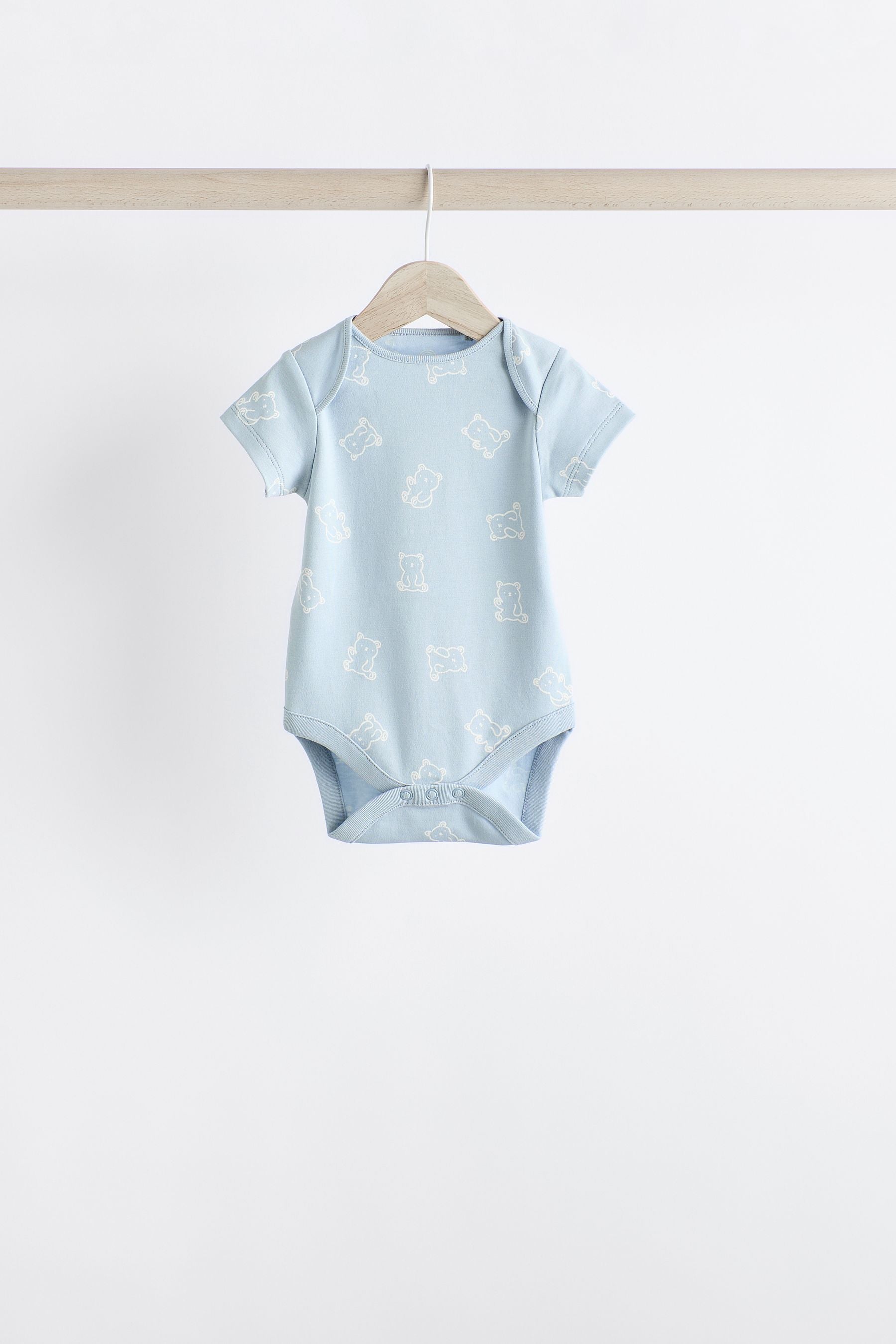 Blue Bear Baby 100% Cotton Bodysuits 5 Pack