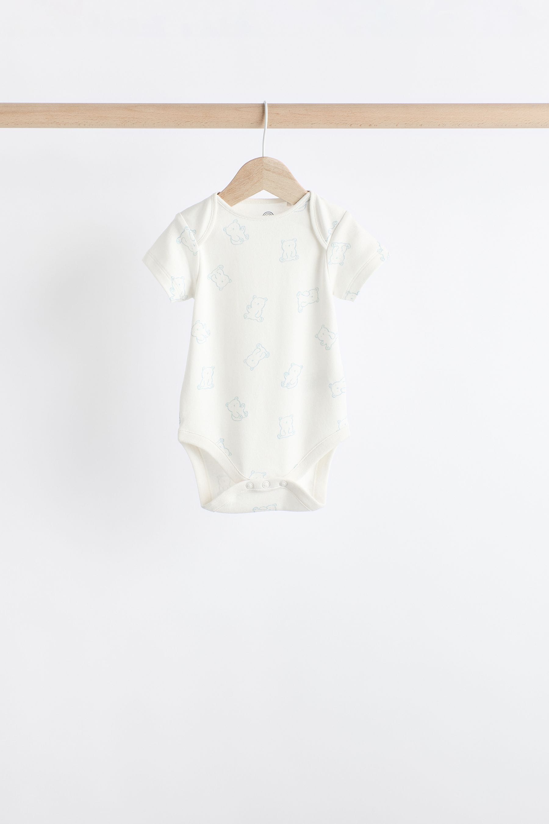 Blue Bear Baby 100% Cotton Bodysuits 5 Pack