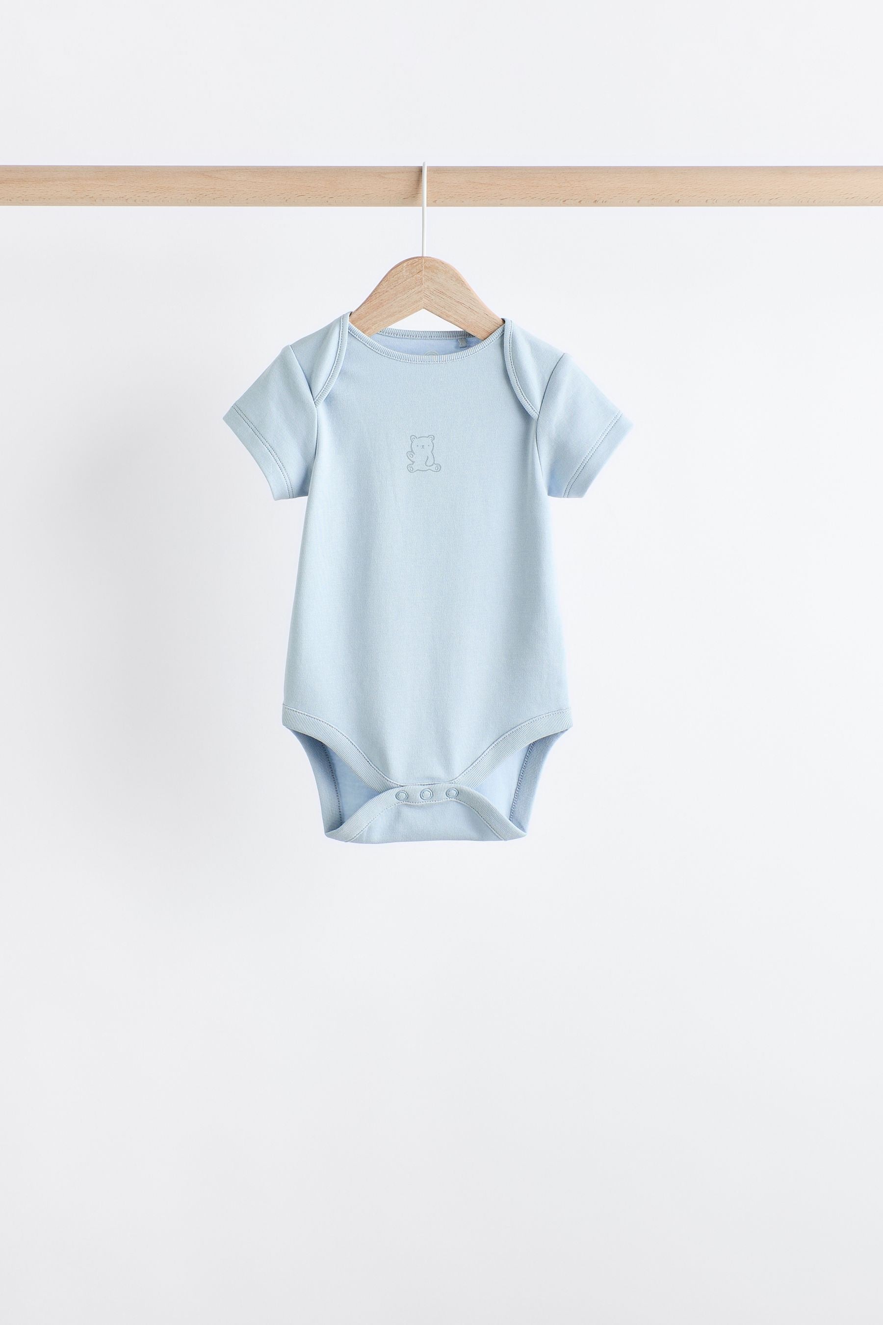 Blue Bear Baby 100% Cotton Bodysuits 5 Pack