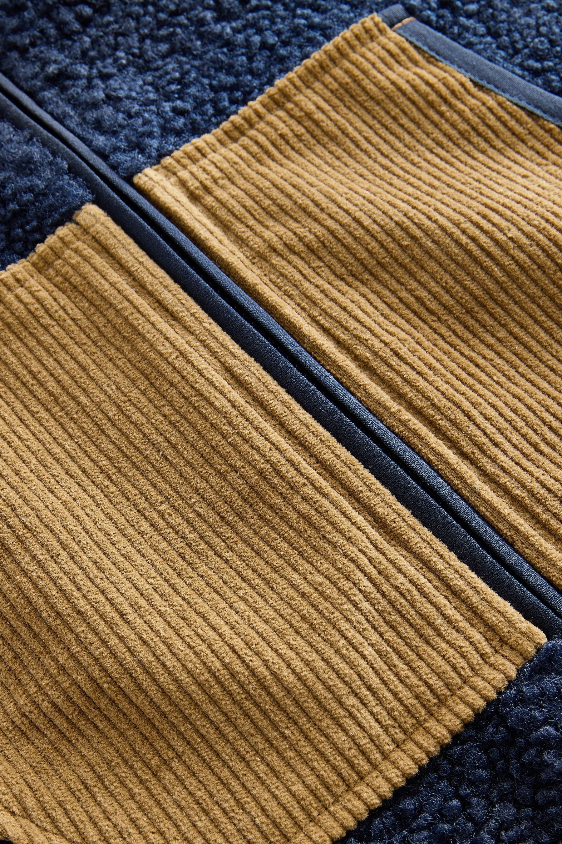 Navy Blue/Ochre Yellow Colourblock Fleece All-In-One (5-16yrs)