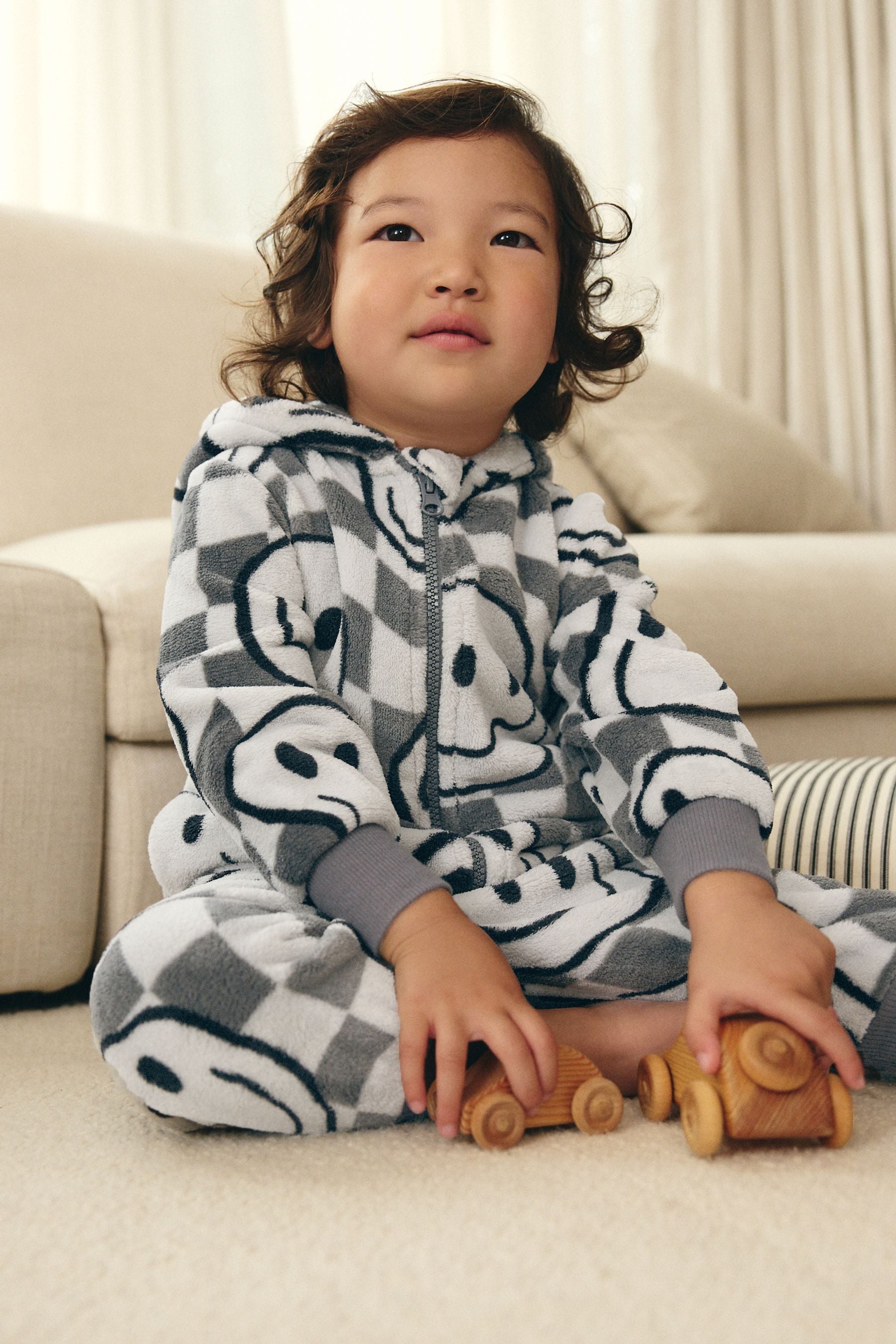 Monochrome Fleece All-In-One (2-12yrs)