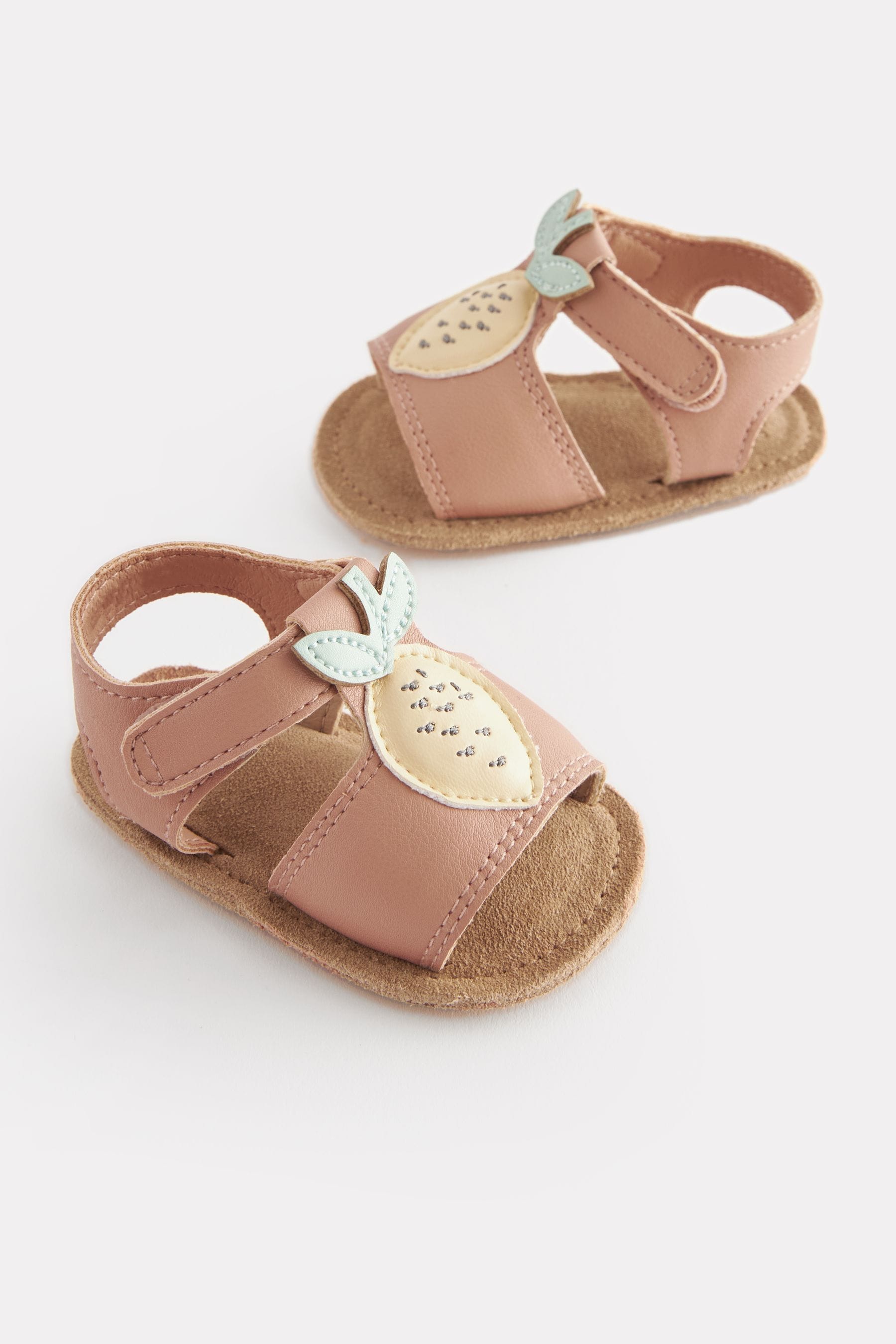 Tan Lemon Character Baby Sandals (0-24mths)