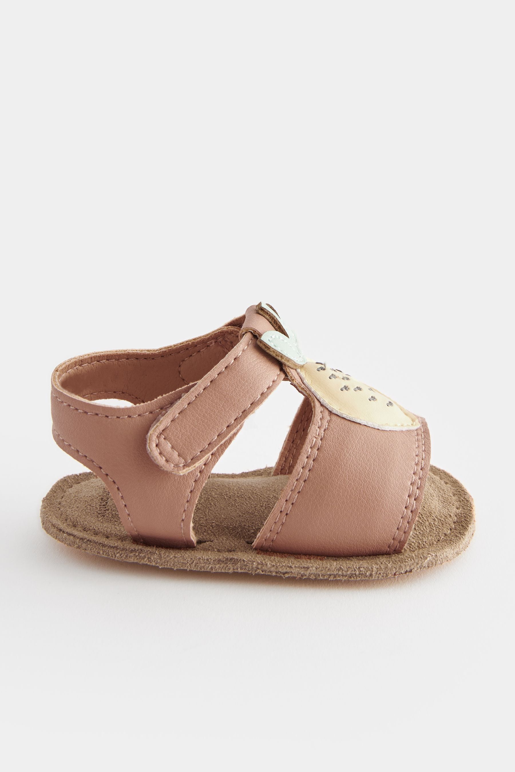 Tan Lemon Character Baby Sandals (0-24mths)