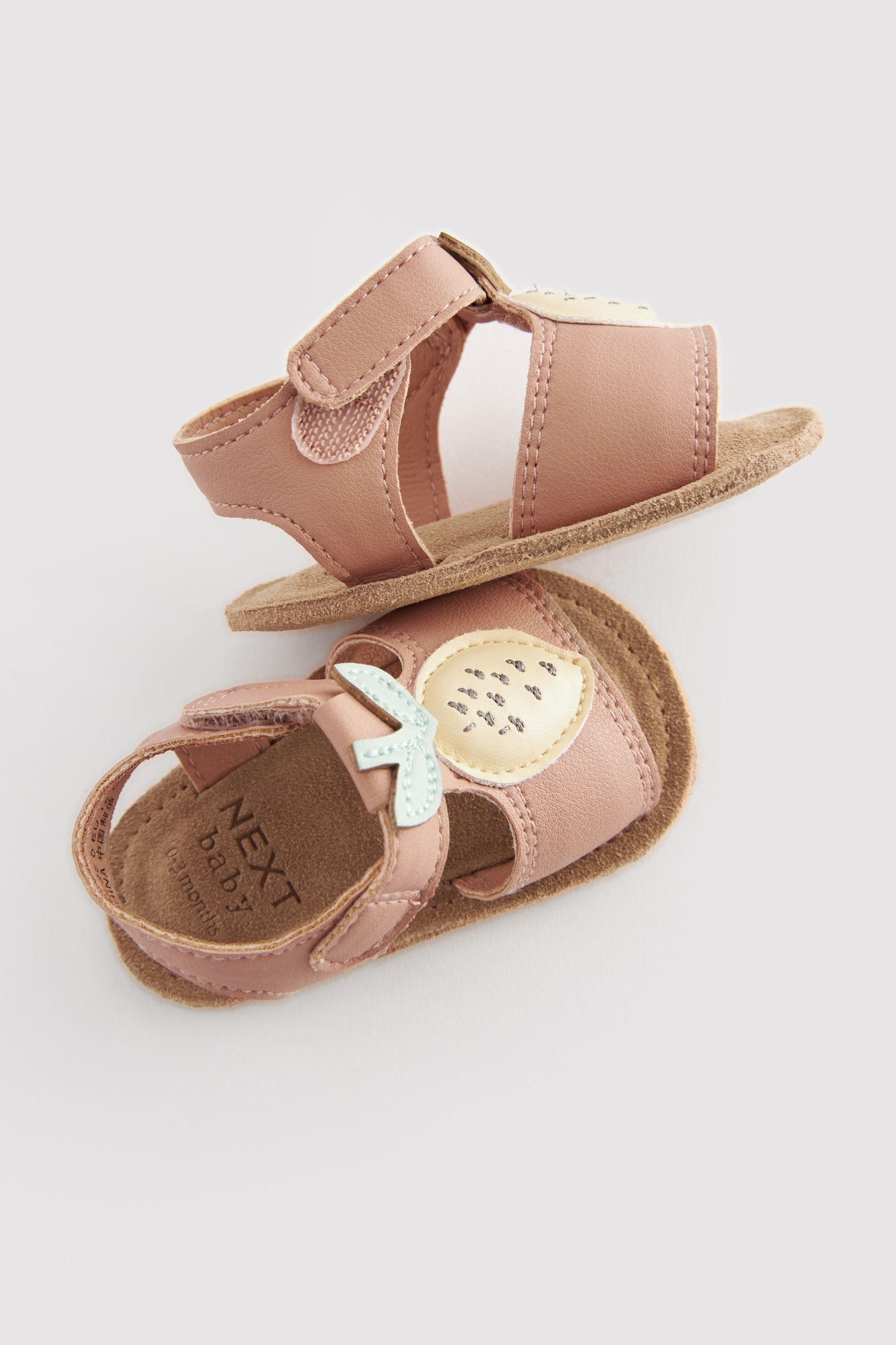 Tan Lemon Character Baby Sandals (0-24mths)