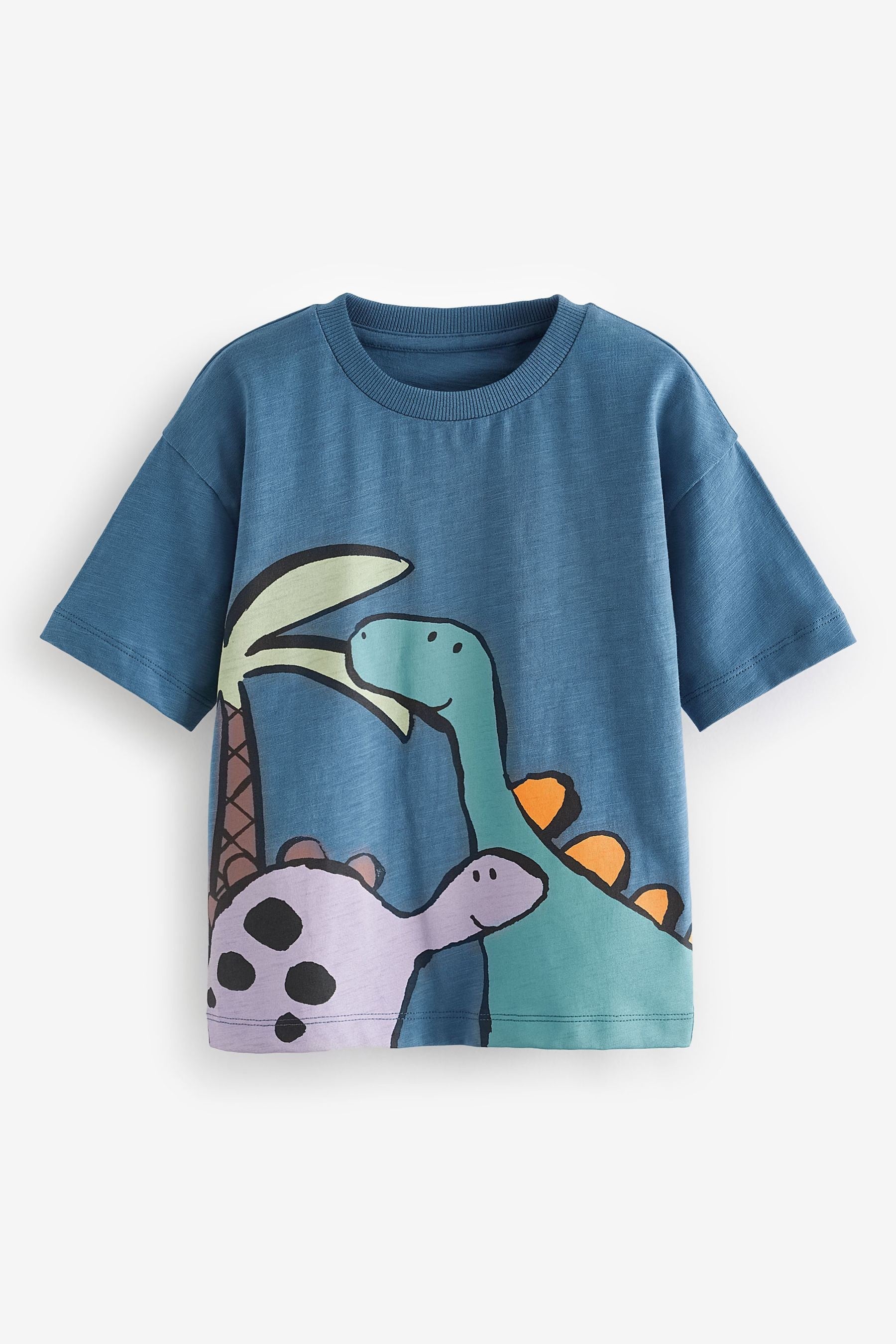 Blue Short Sleeve Character T-Shirt (3mths-7yrs)