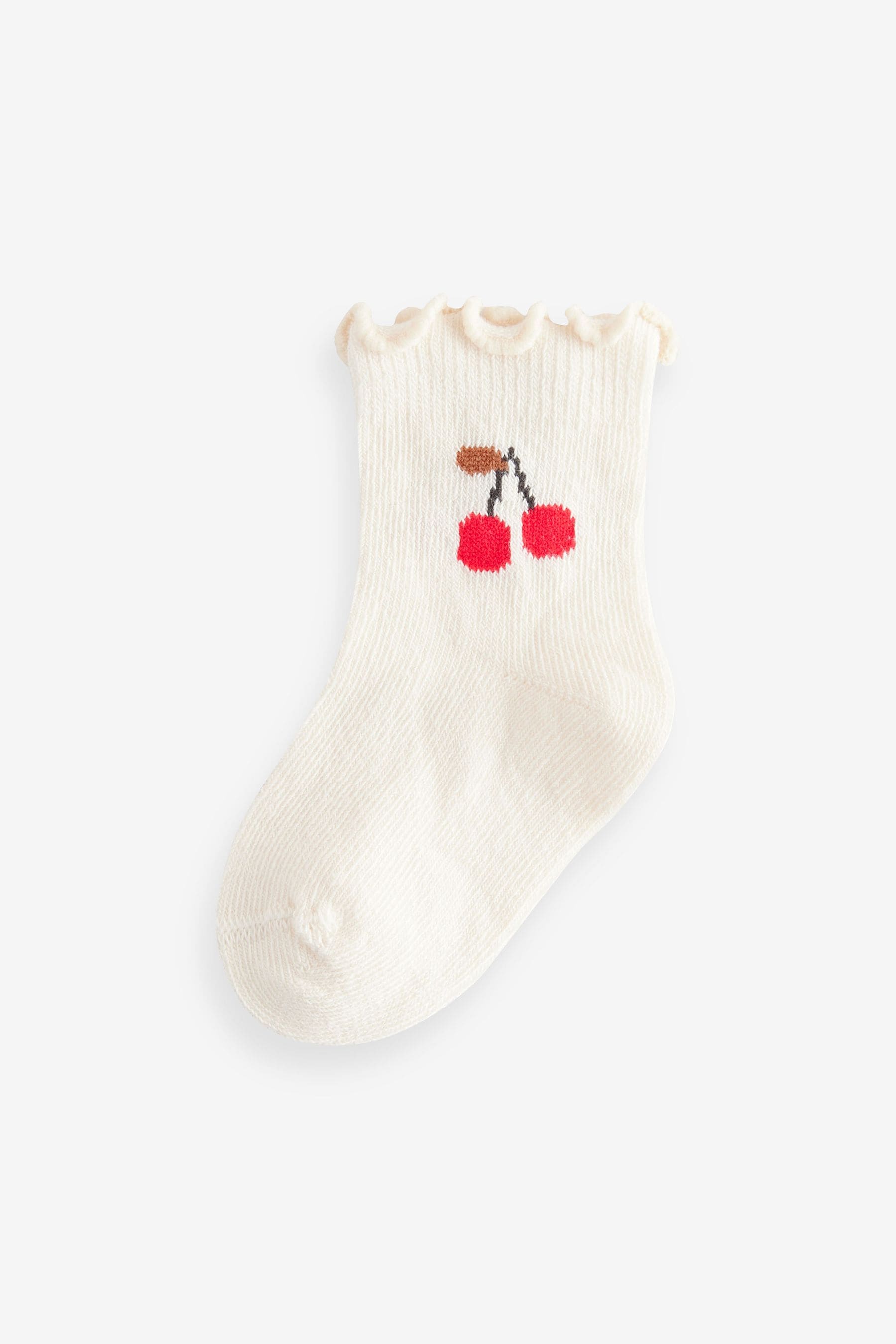 Red Cherry Baby Socks 5 Pack (0mths-2yrs)