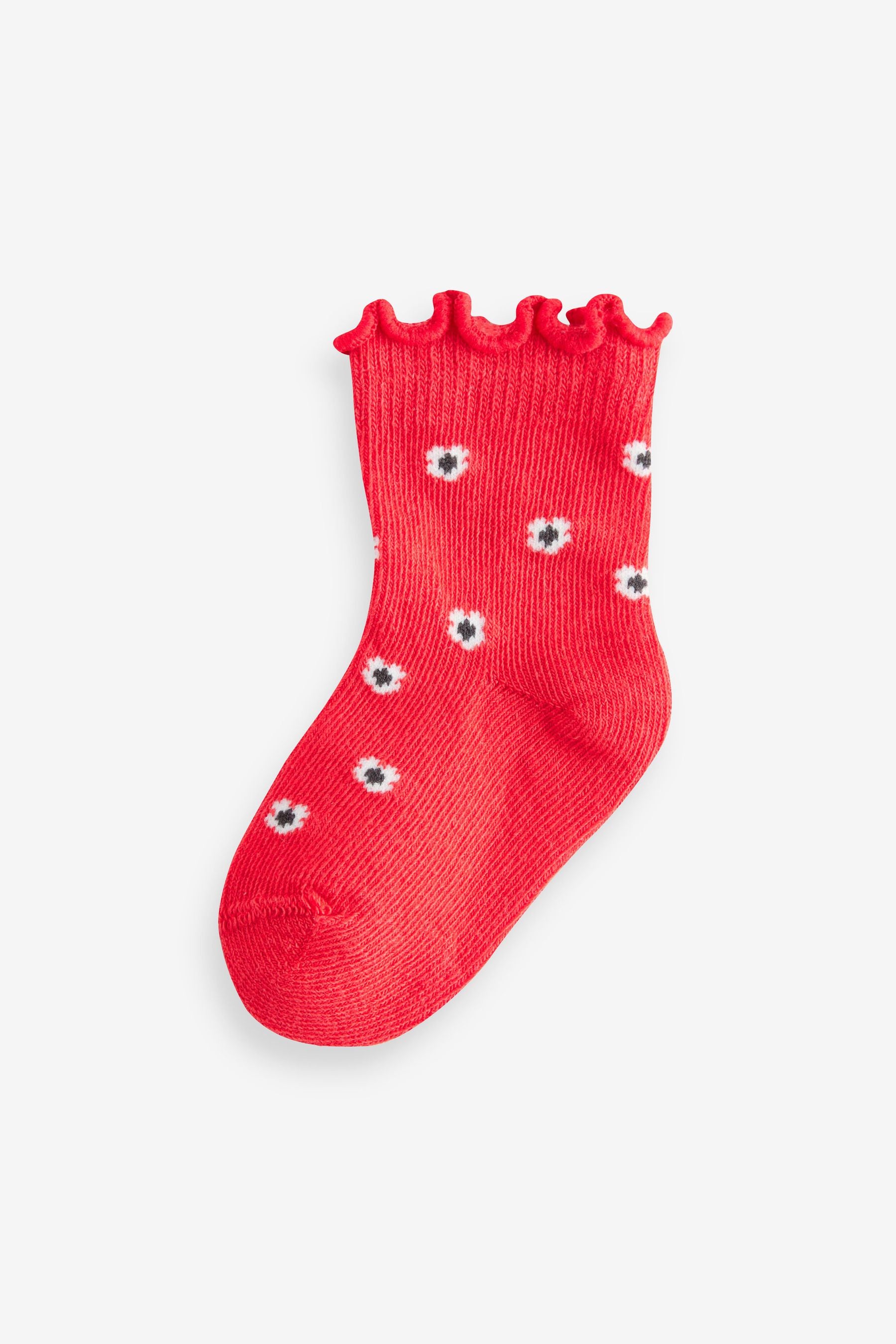 Red Cherry Baby Socks 5 Pack (0mths-2yrs)