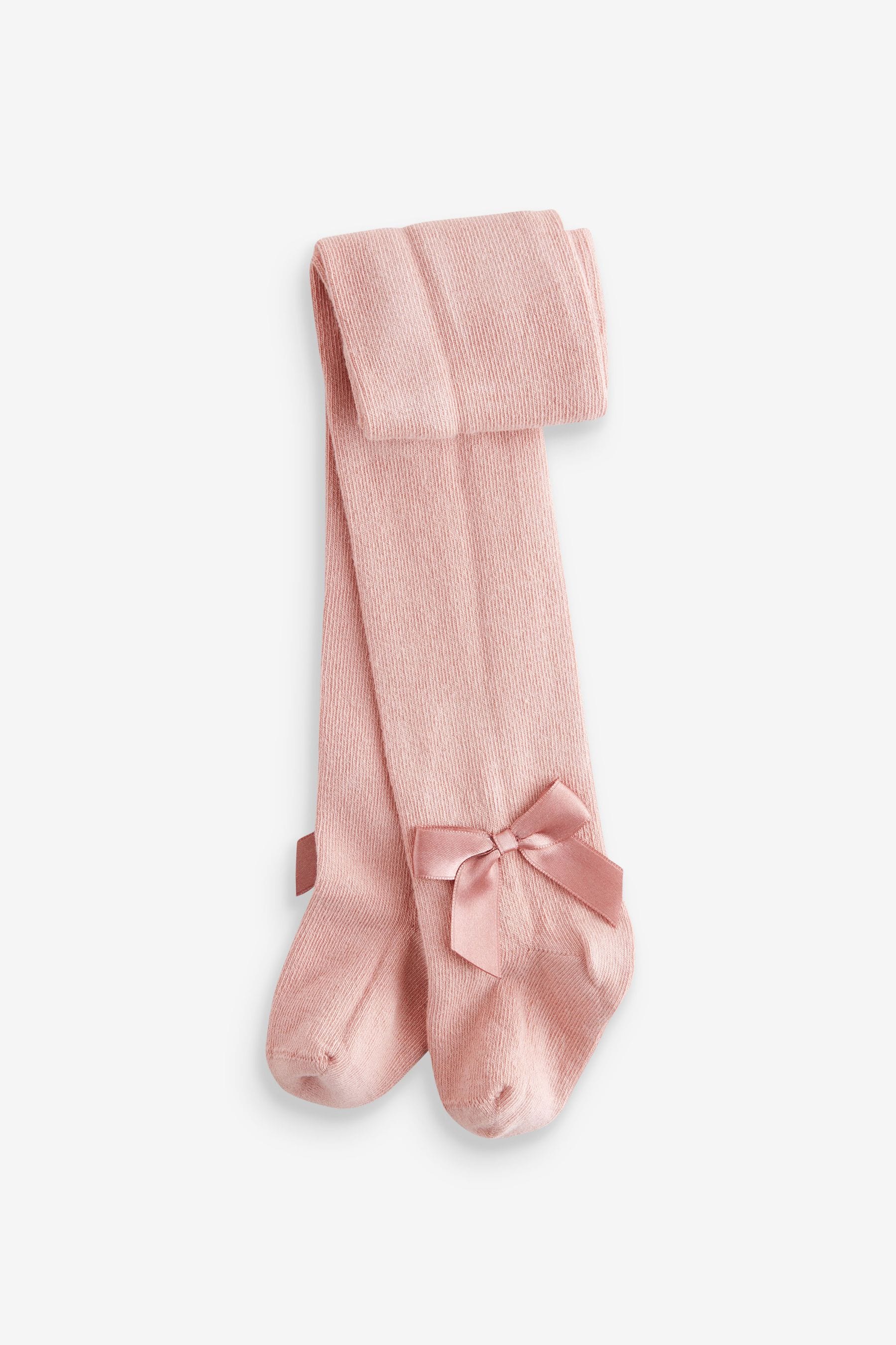 Pinks & Cream Baby Bow Tights 3 Pack (0mths-2yrs)