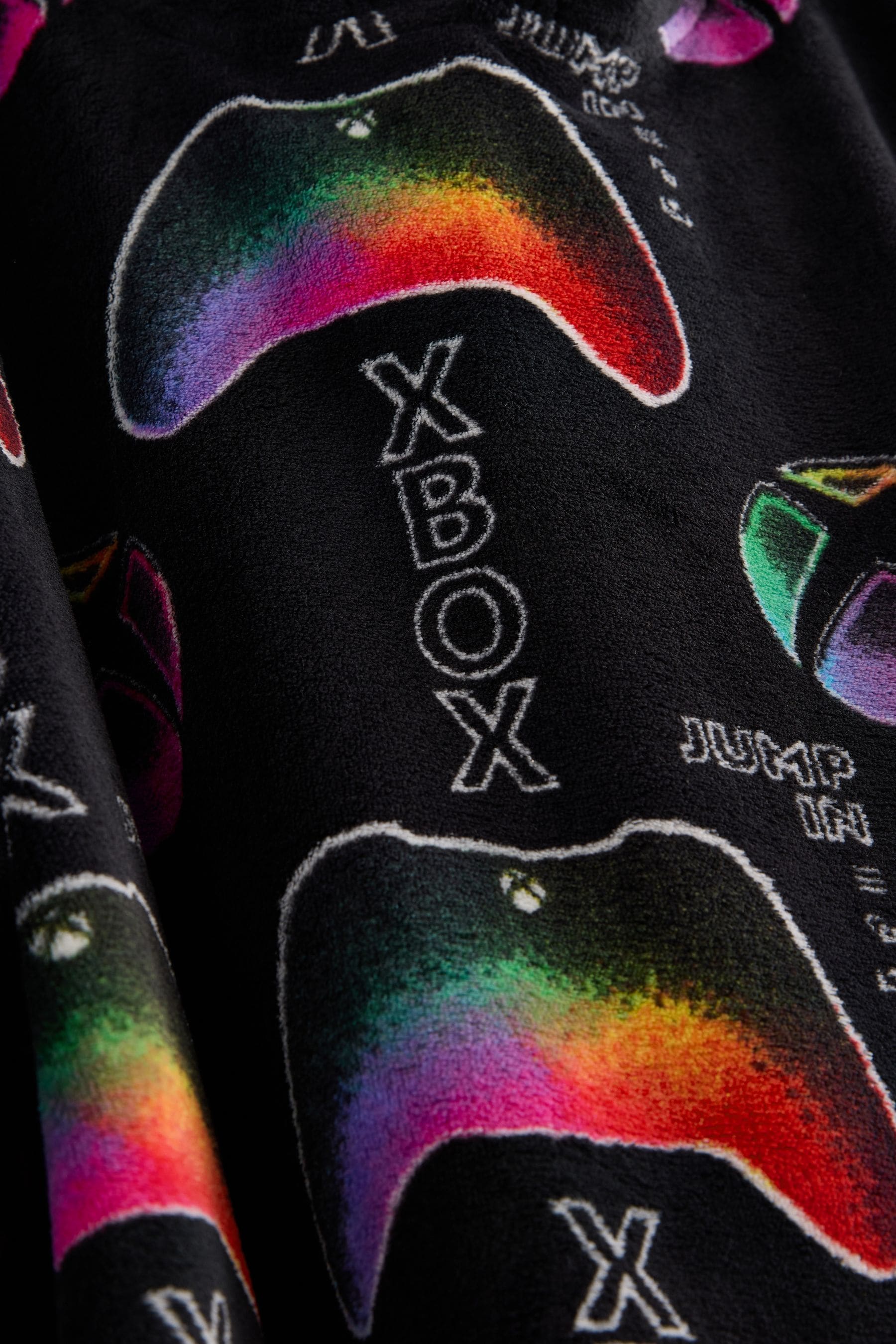 Black Xbox Fleece Hooded Blanket (5-16yrs)