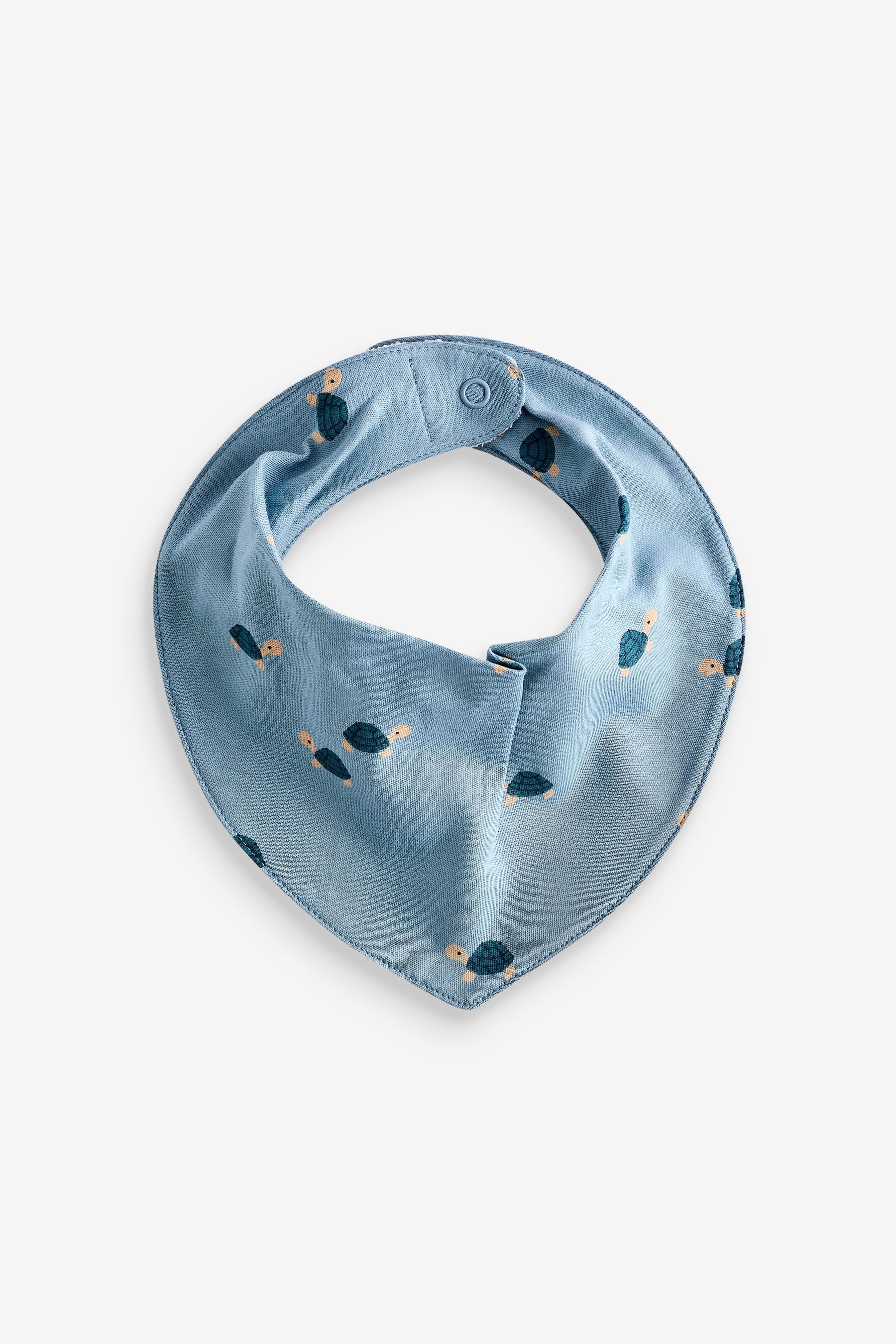 Teal Blue 5 Pack Dribble Baby Bibs