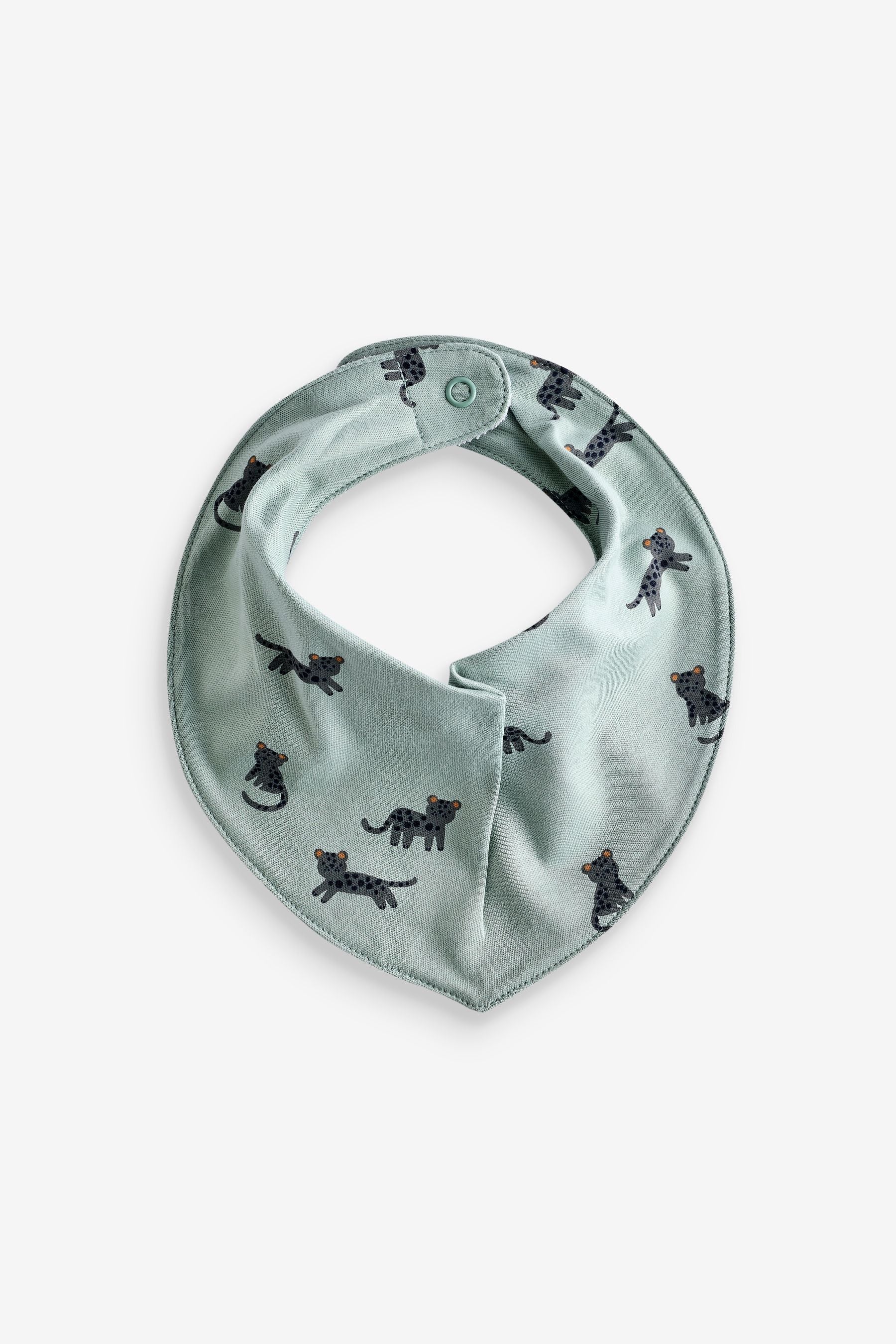 Teal Blue 5 Pack Dribble Baby Bibs