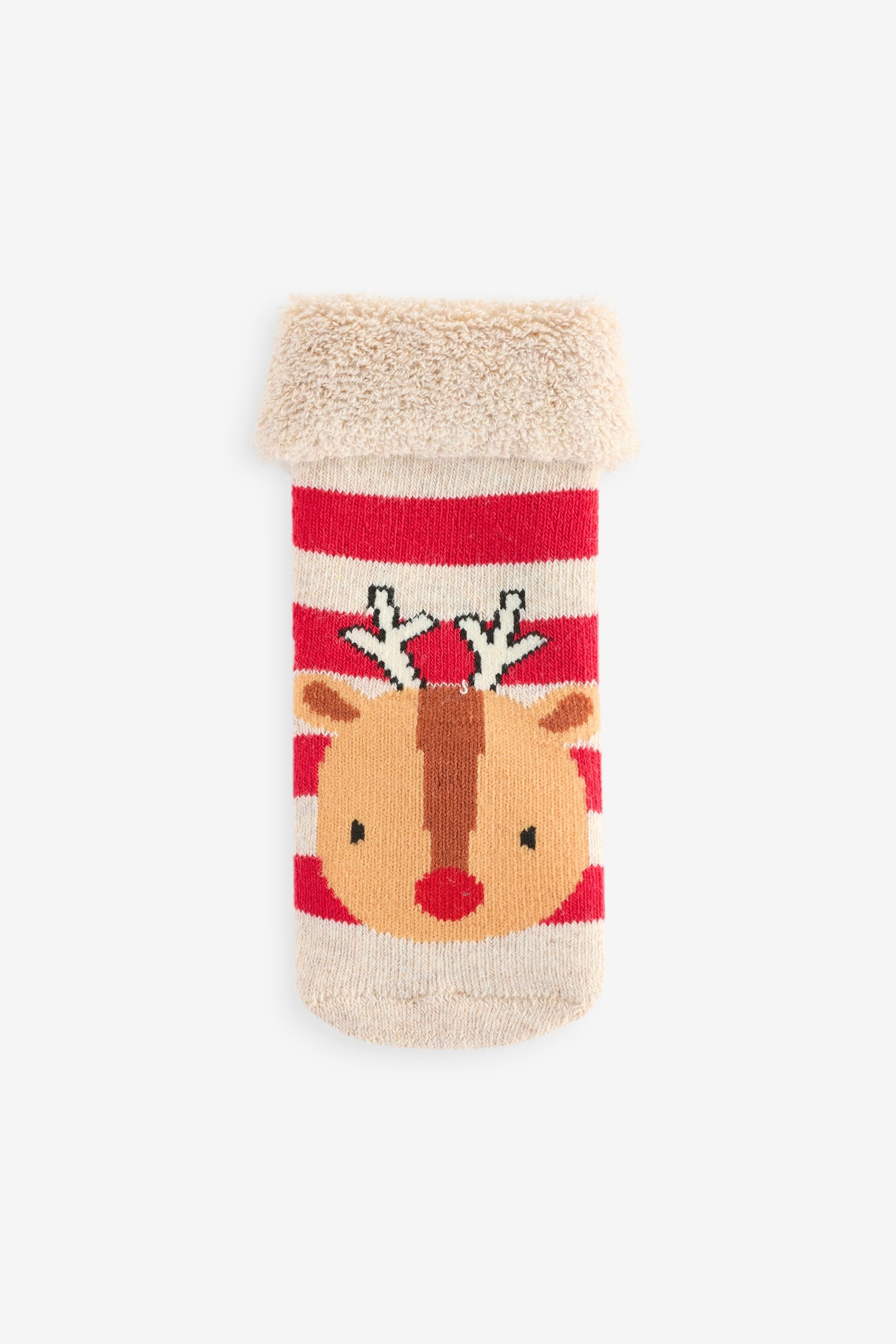 Red Christmas Baby Socks 4 Pack (0mths-2yrs)