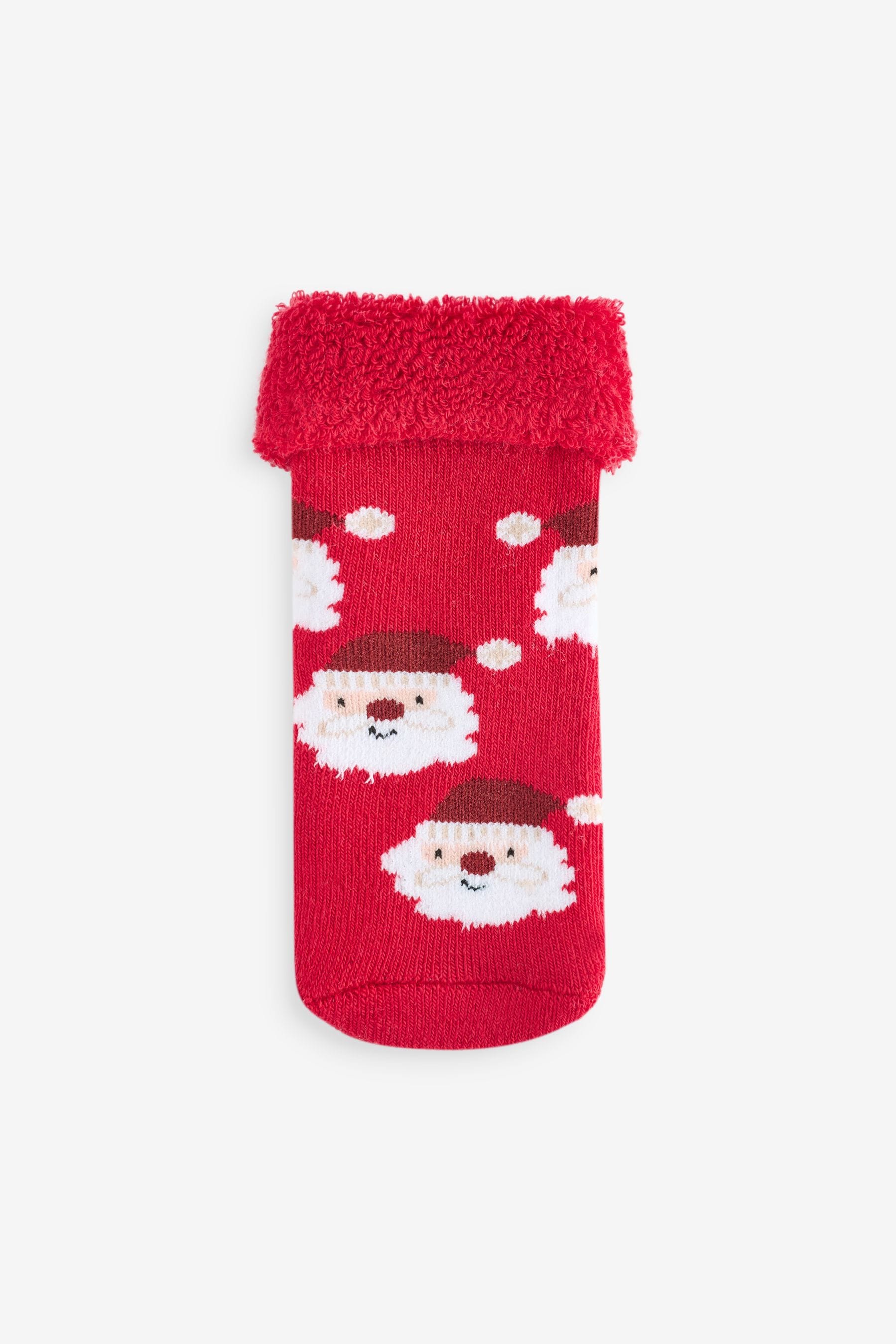 Red Christmas Baby Socks 4 Pack (0mths-2yrs)