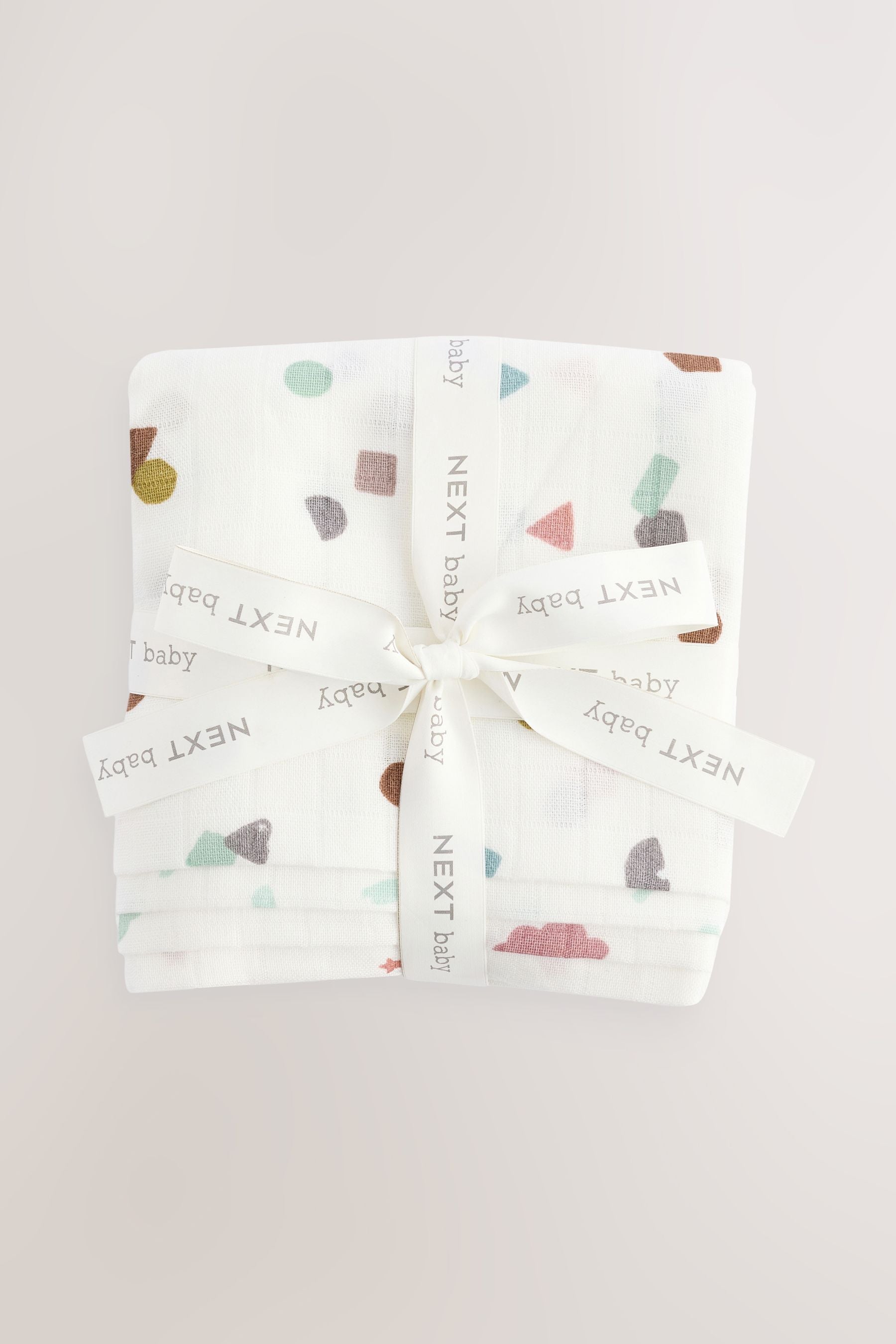 Shapes Baby Muslin 100% Cotton Cloths 4 Pack