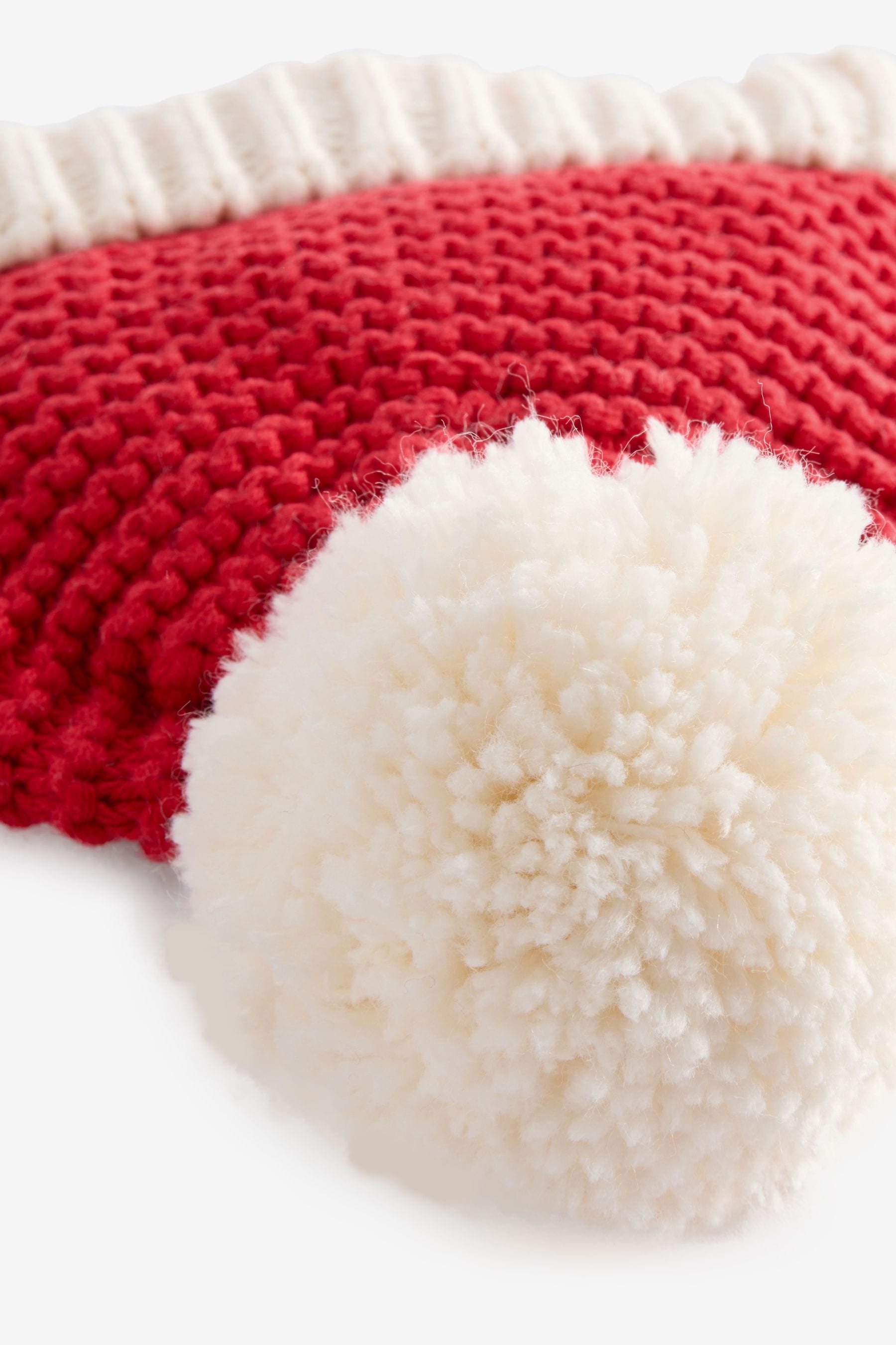 Red Santa Baby Knitted Pom Hat