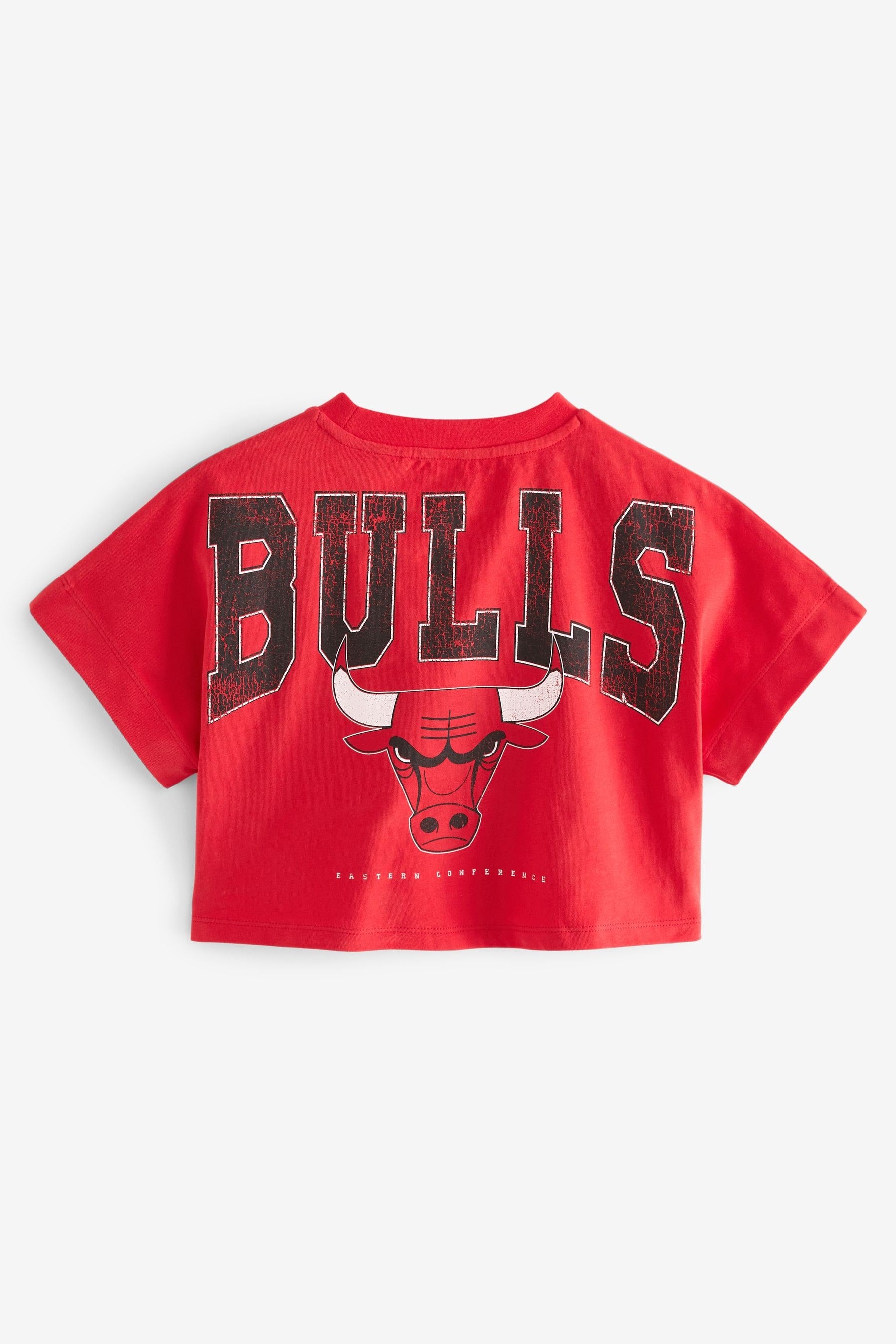 Chicago Bulls Red NBA Boxy License T-Shirt (3-16yrs)