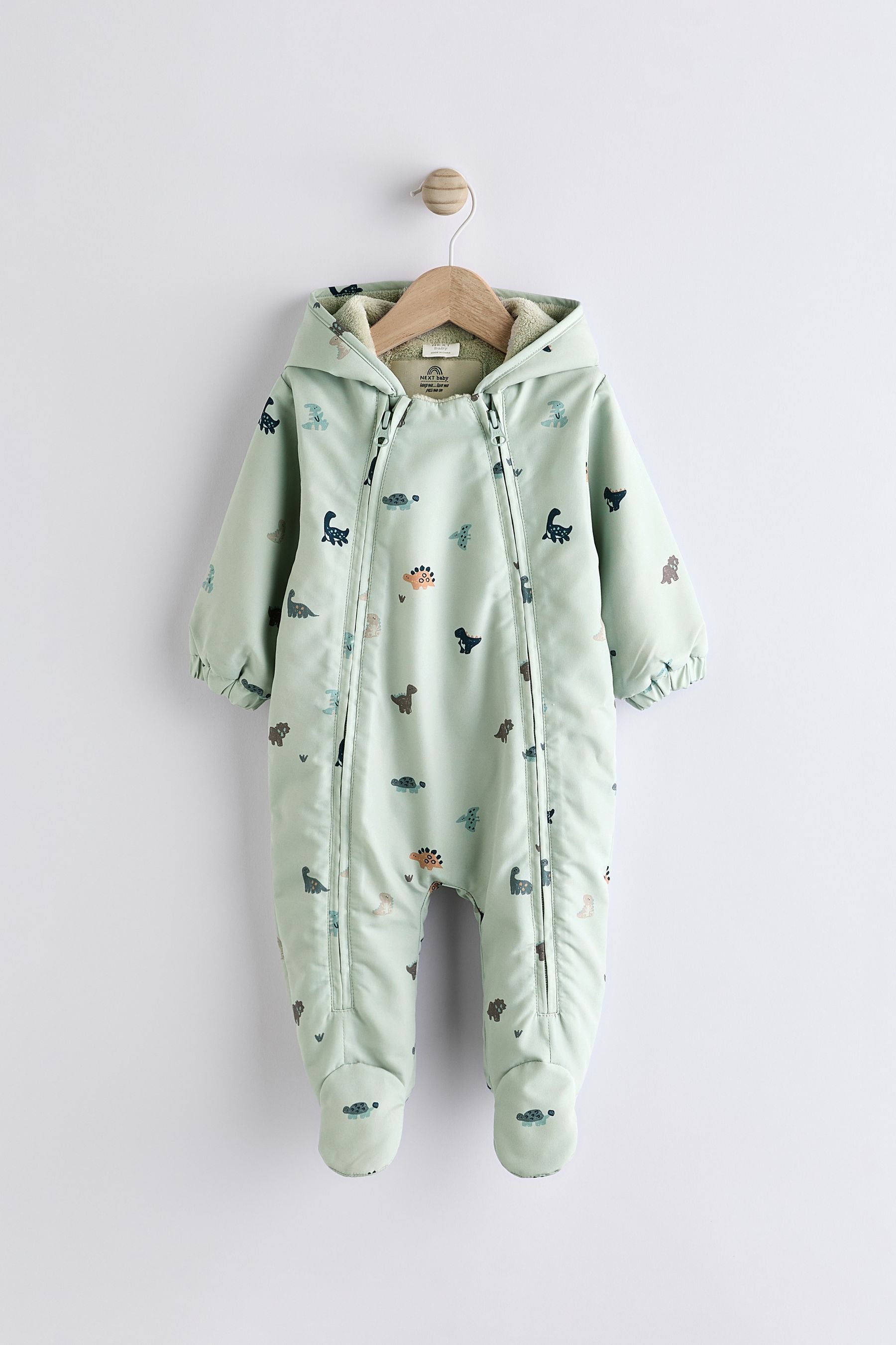 Blue Dino Pramsuit All-In-One (0mths-2yrs)