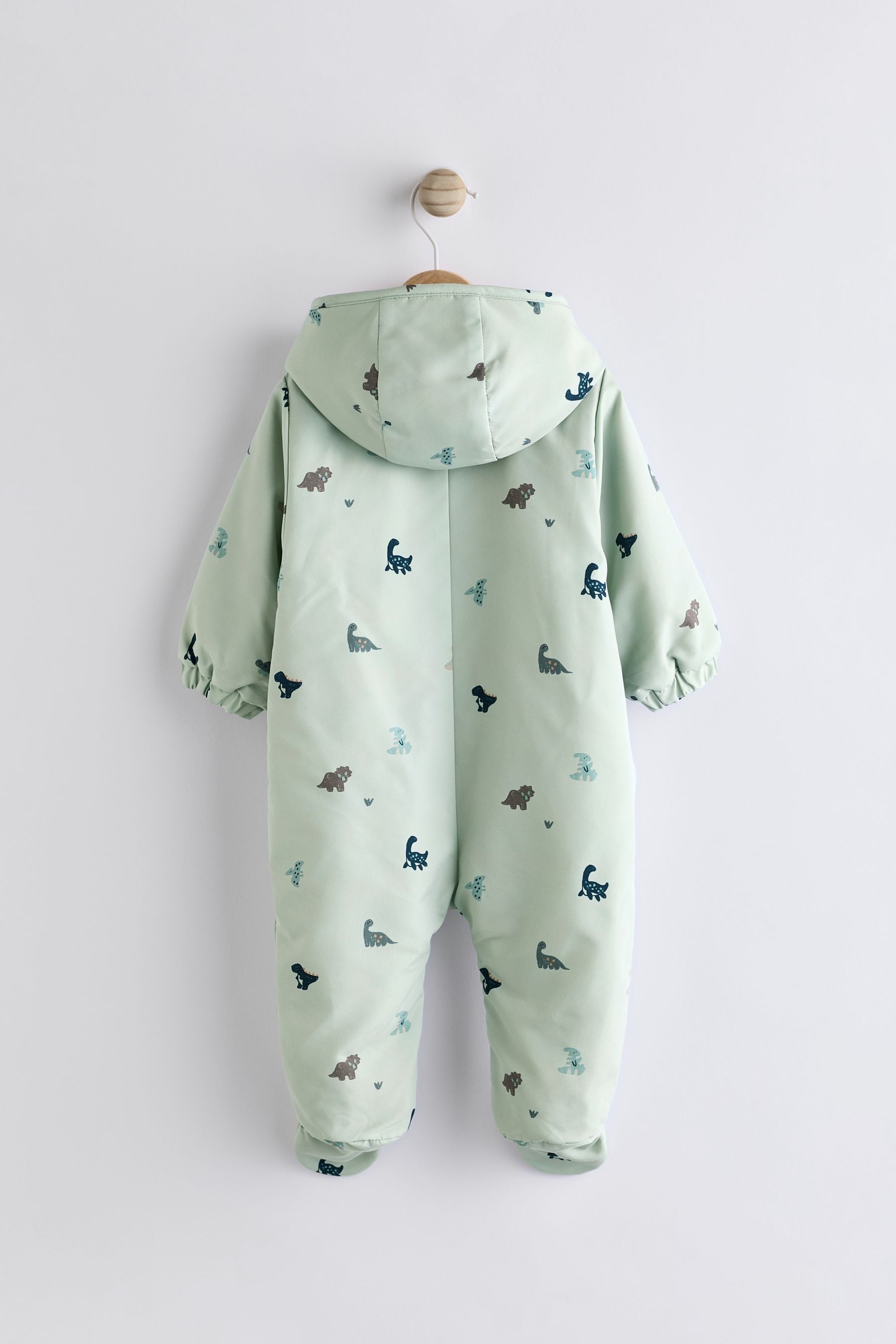 Blue Dino Pramsuit All-In-One (0mths-2yrs)