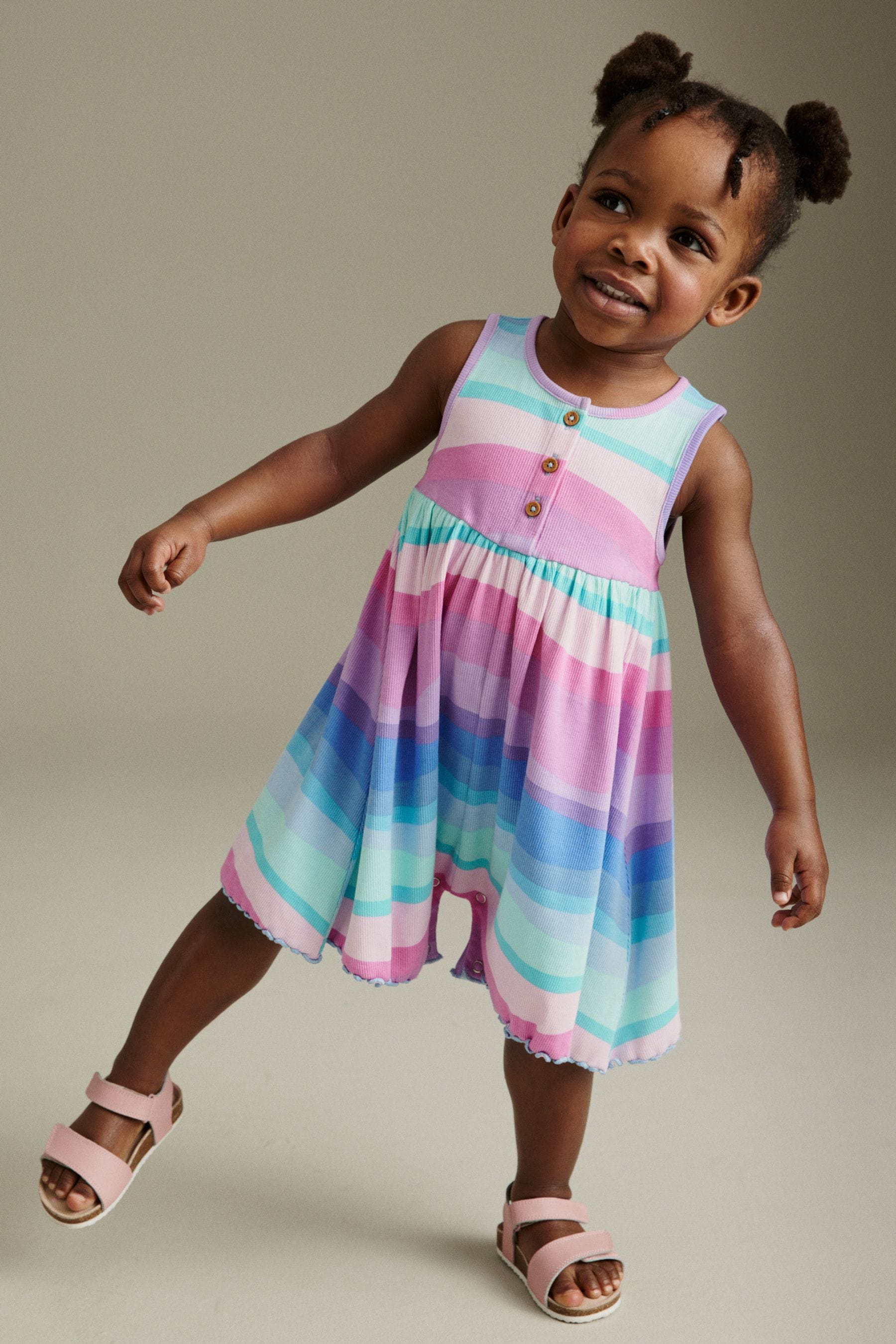 Rainbow Frill Playsuit (3mths-7yrs)