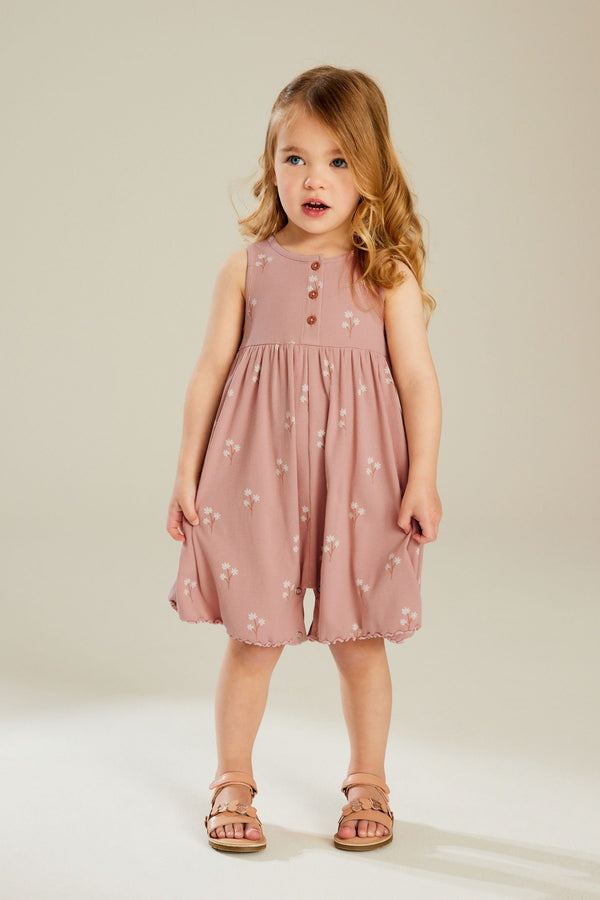 Pink Frill Playsuit (3mths-7yrs)