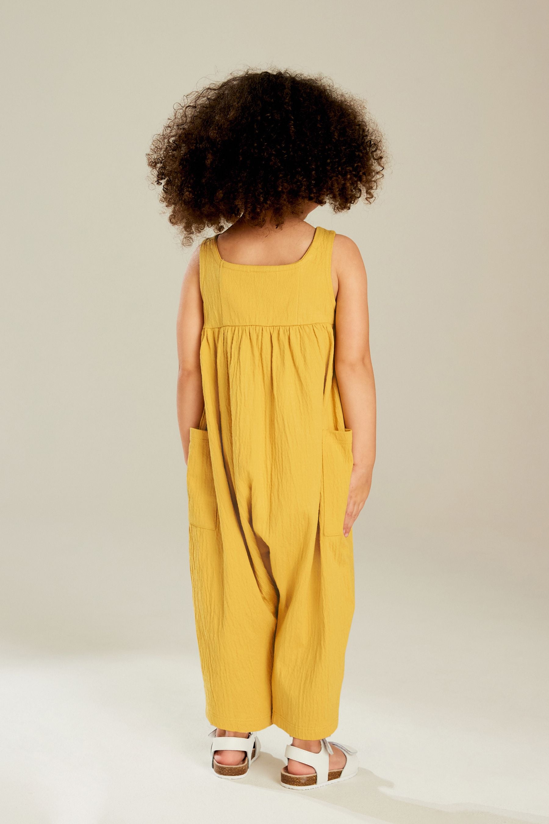 Yellow Sleeveless Jumpsuit (3mths-7yrs)