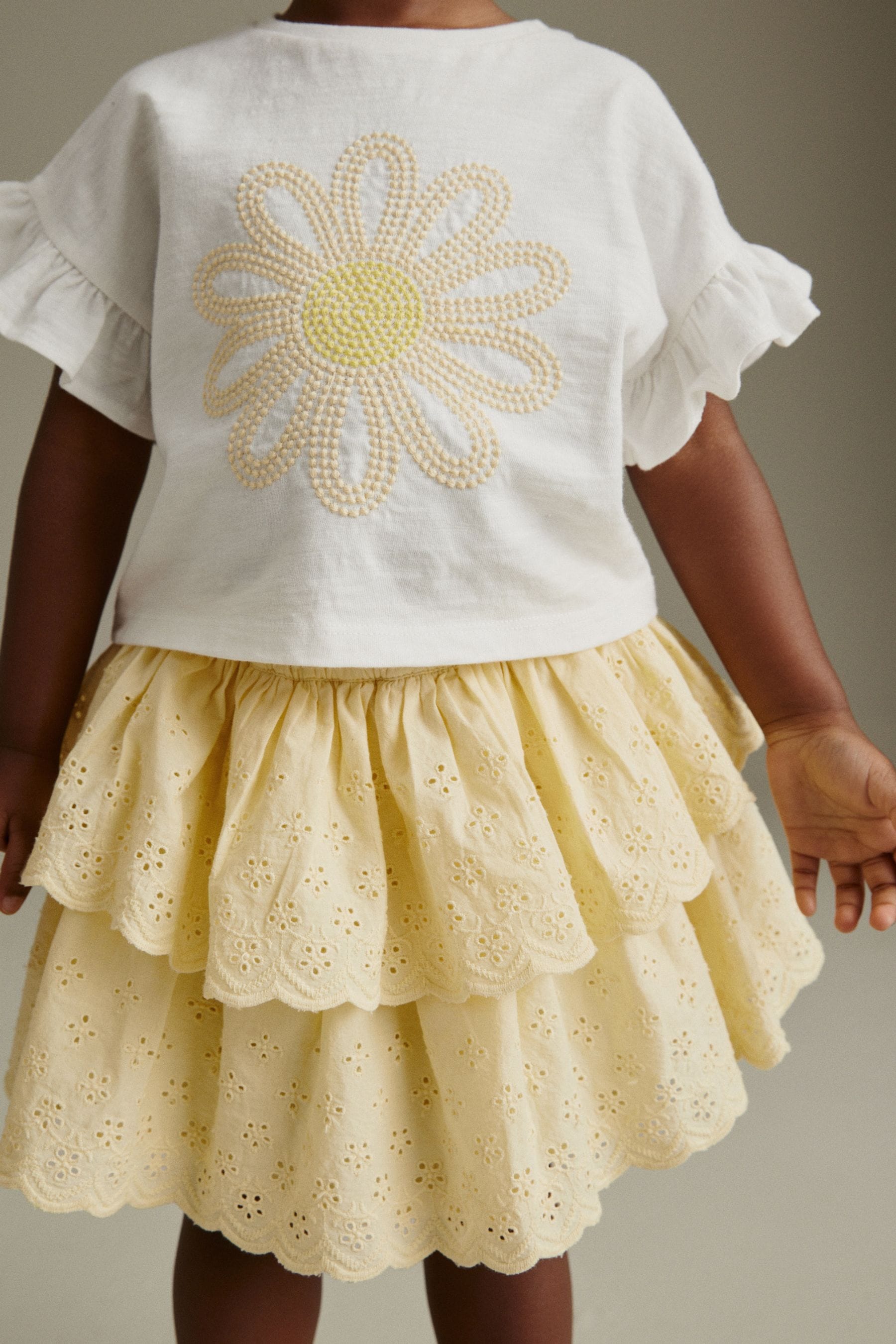 Lemon Yellow Skirt & T-Shirt Set (3mths-7yrs)