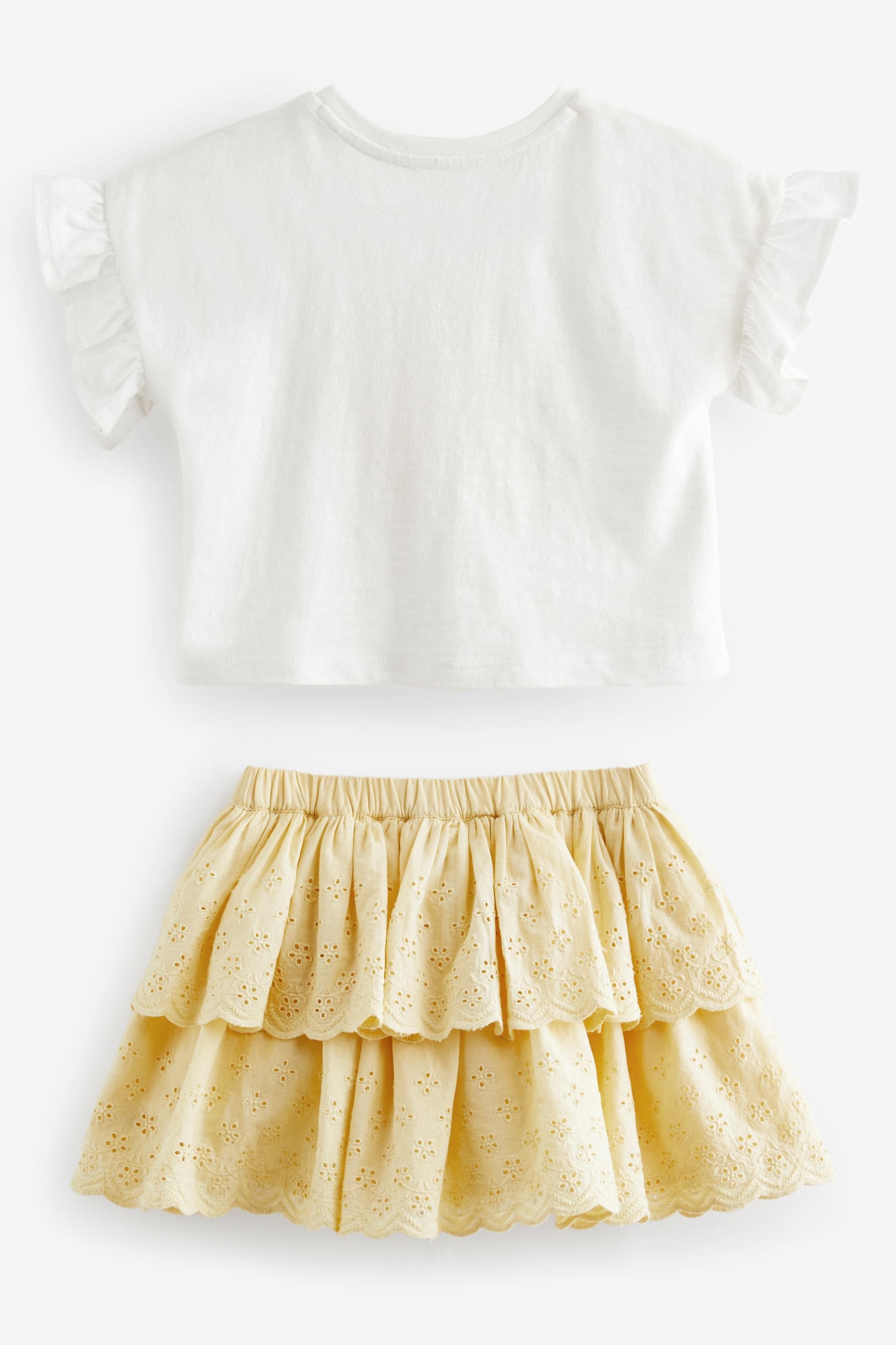 Lemon Yellow Skirt & T-Shirt Set (3mths-7yrs)