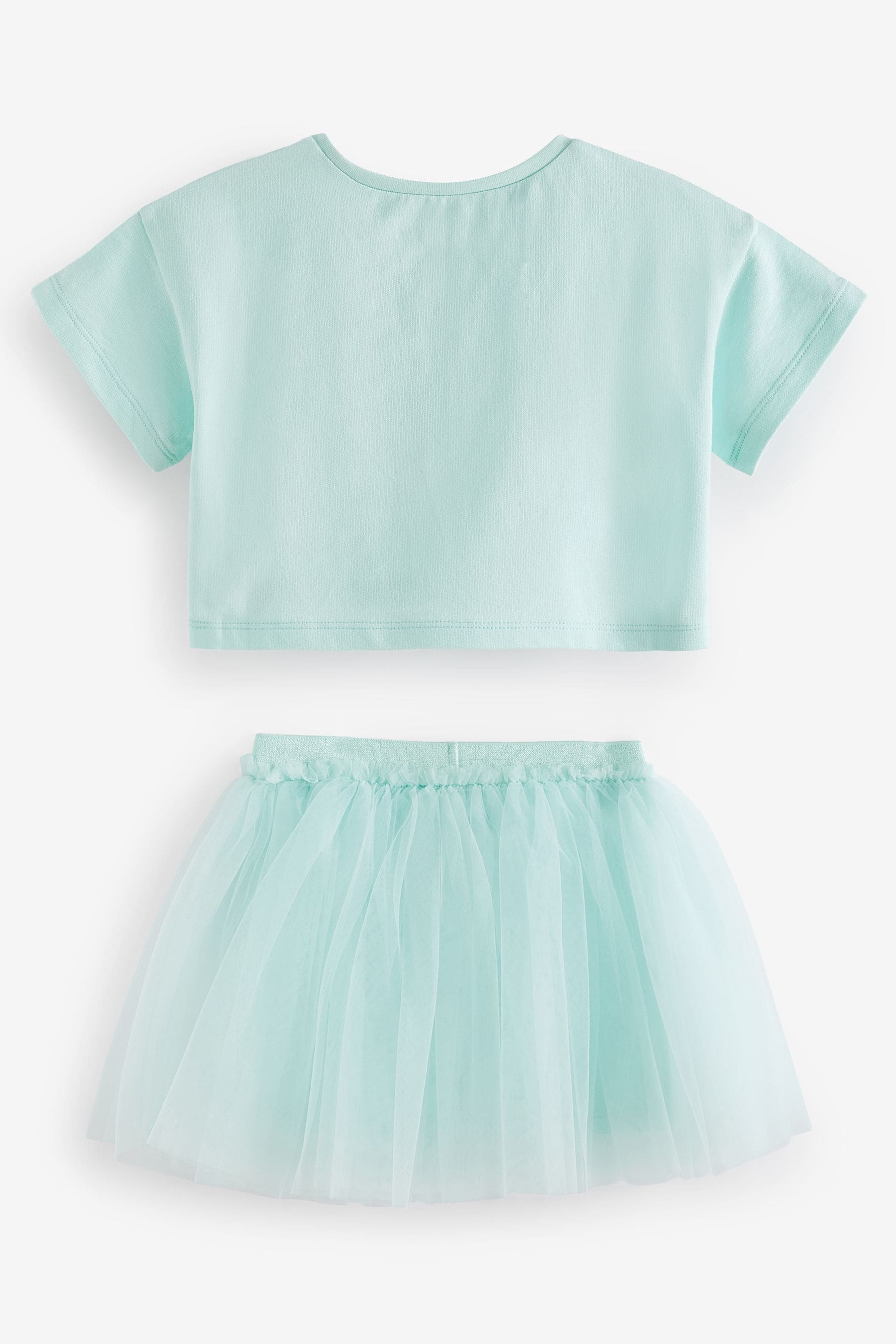 Aqua Blue T-Shirt and Skirt Set (3mths-7yrs)