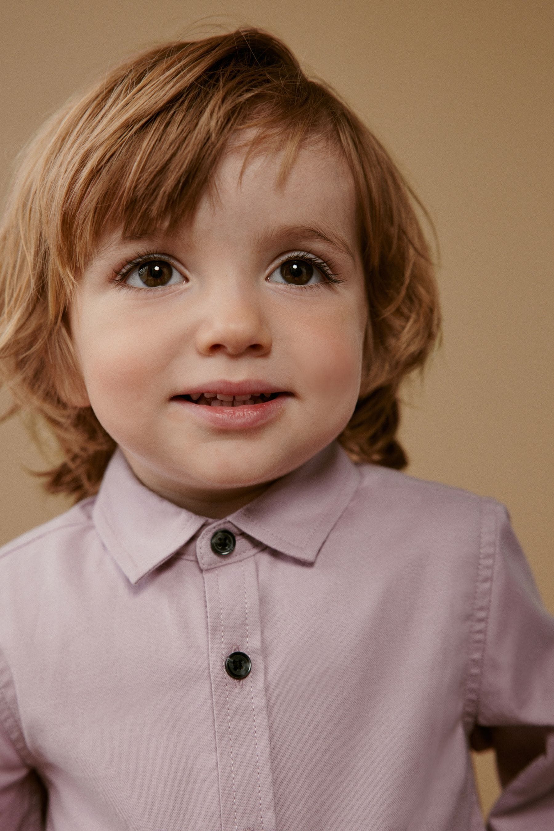 Pink Long Sleeve Oxford Shirt (3mths-7yrs)