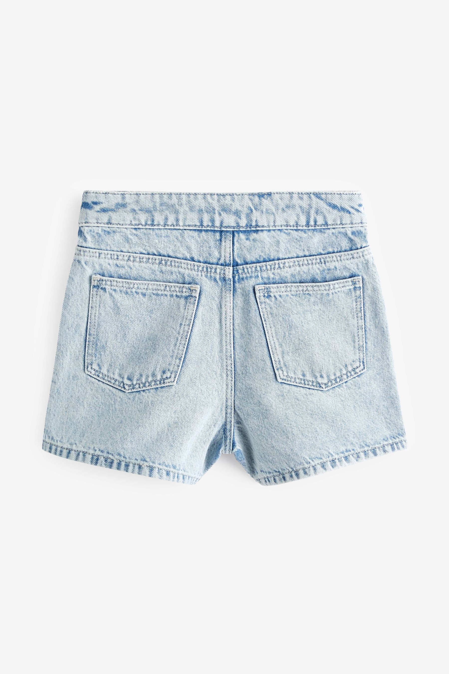 Mid Blue Denim Asymmetric Wrap Skort (3-16yrs)