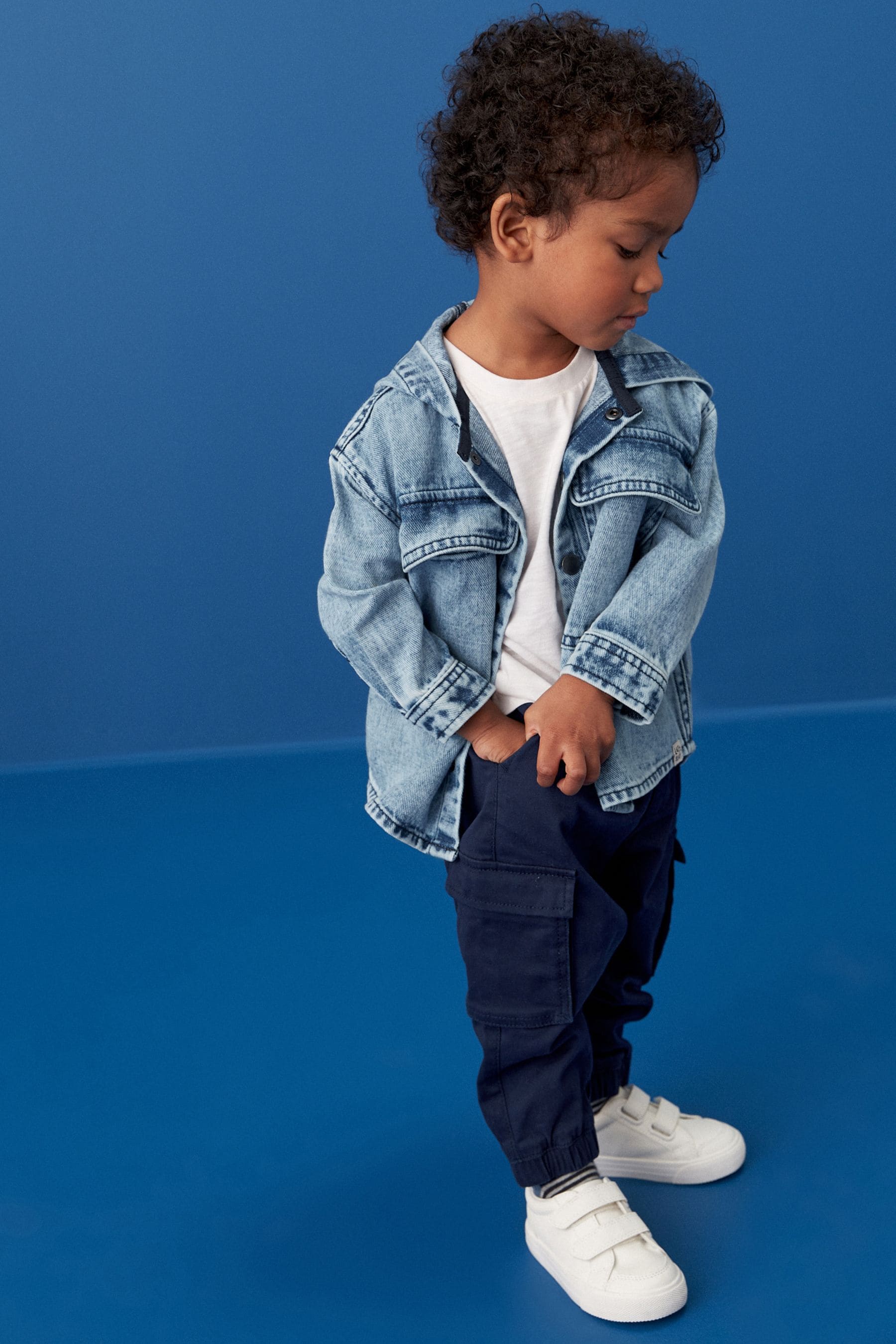 Blue 100% Cotton Denim Shacket (3mths-7yrs)