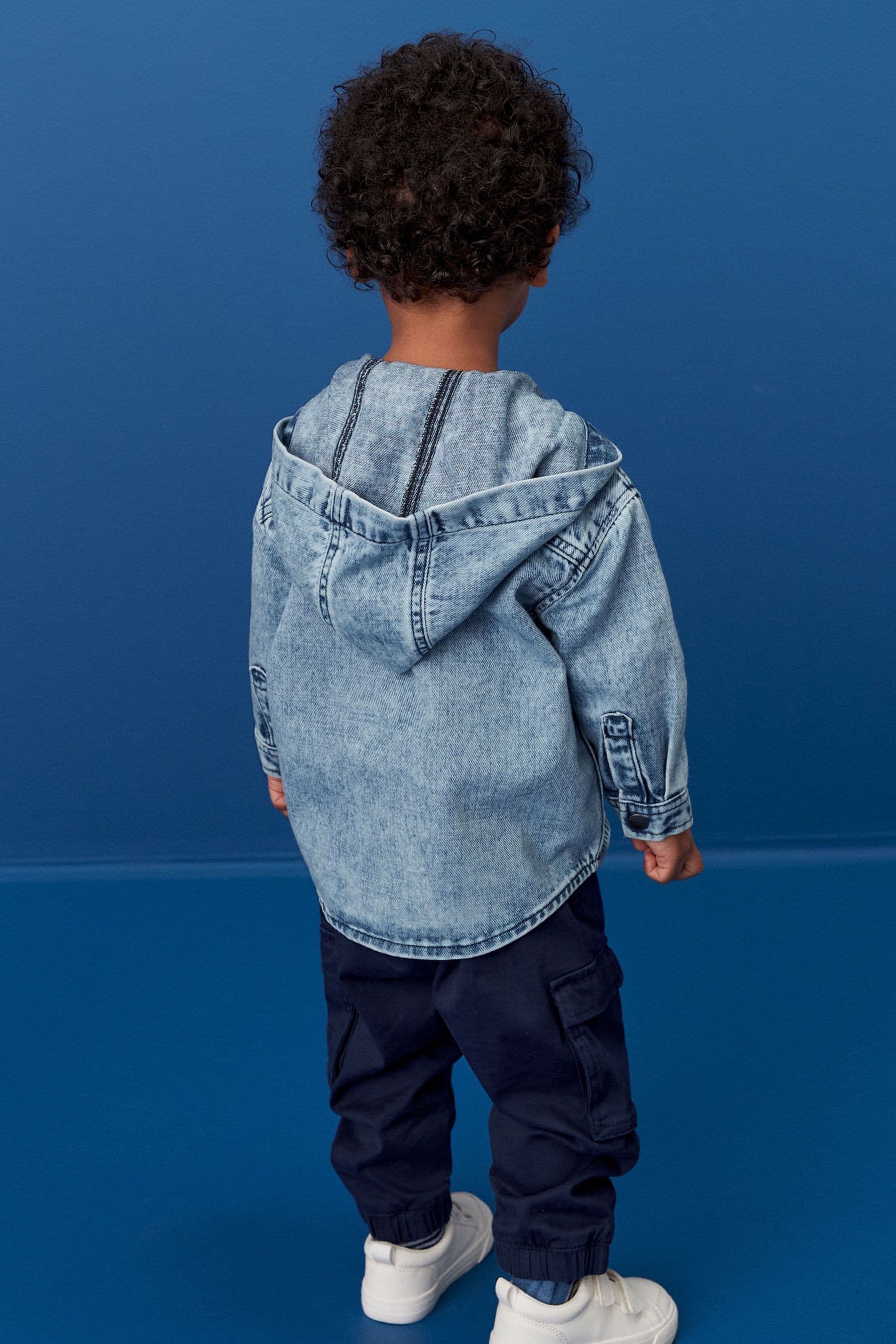 Blue 100% Cotton Denim Shacket (3mths-7yrs)