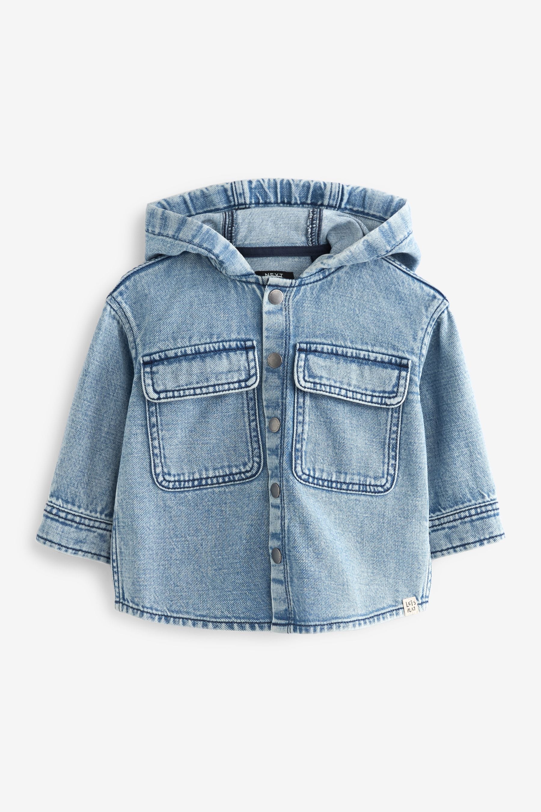 Blue 100% Cotton Denim Shacket (3mths-7yrs)