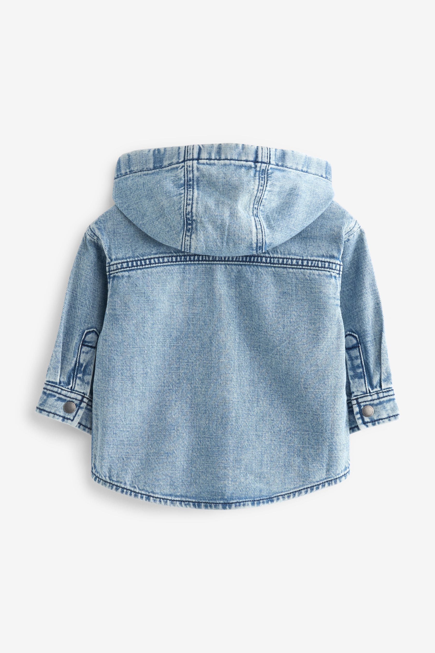 Blue 100% Cotton Denim Shacket (3mths-7yrs)