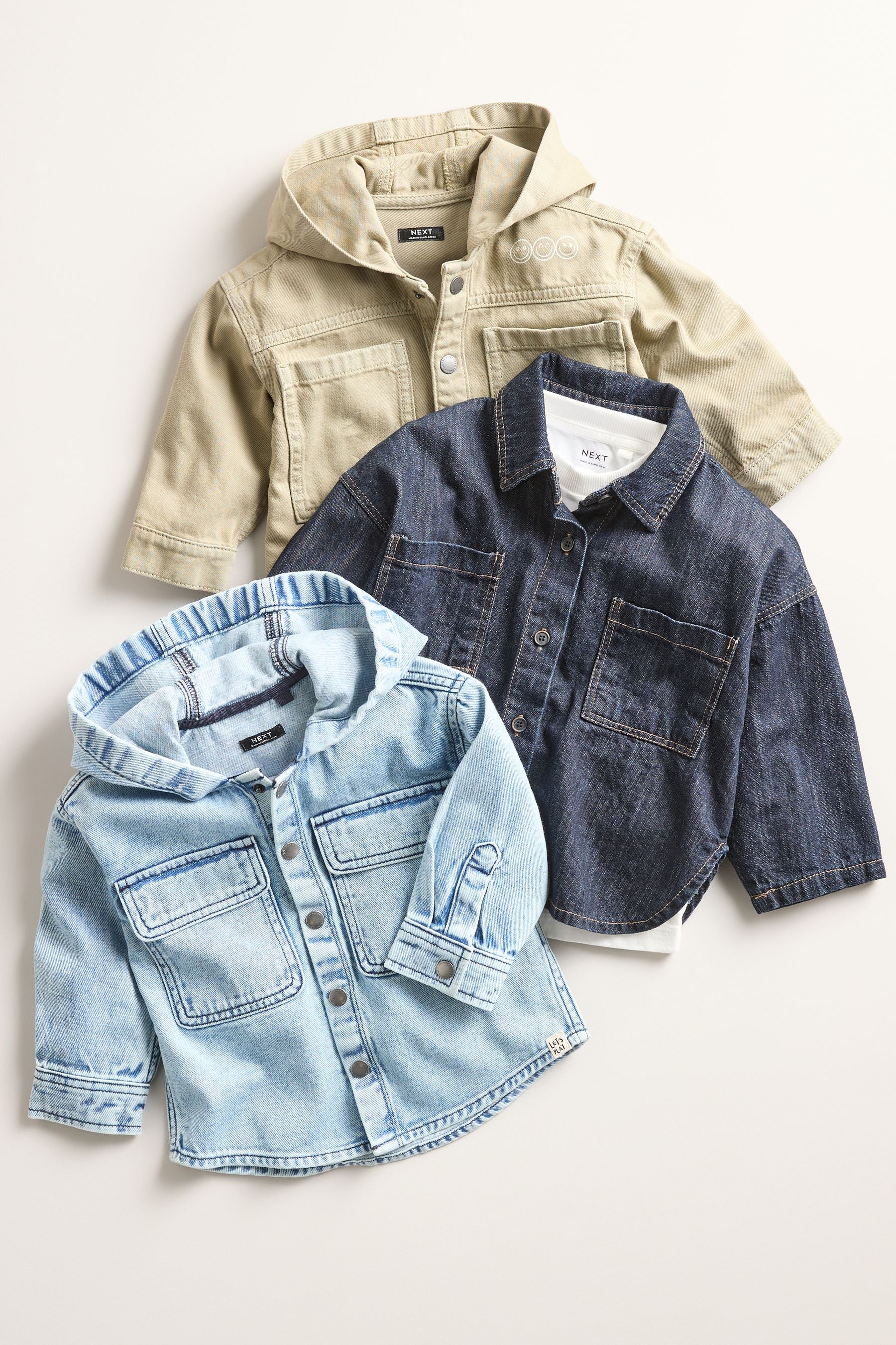 Blue 100% Cotton Denim Shacket (3mths-7yrs)