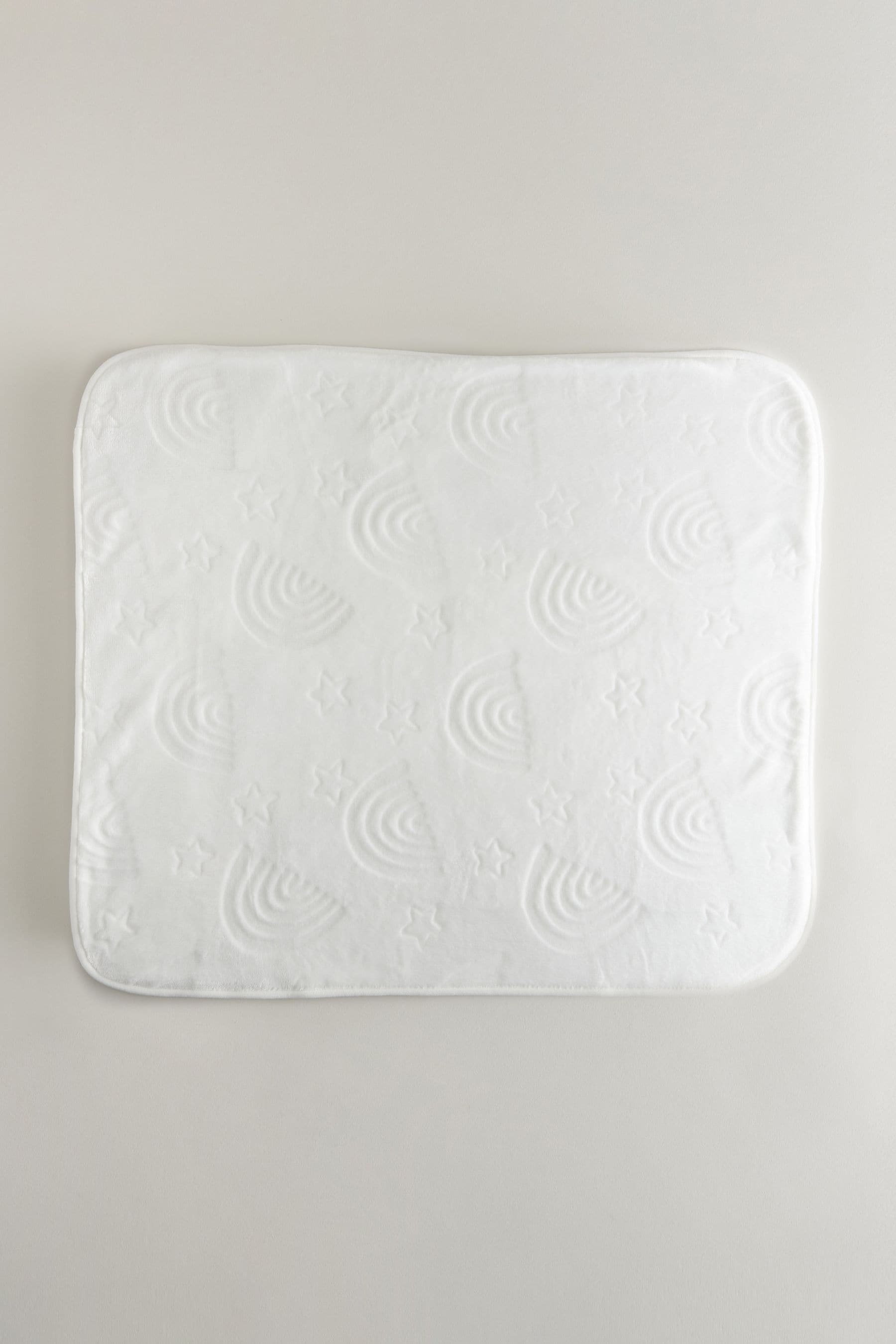 White Fleece Baby Blanket