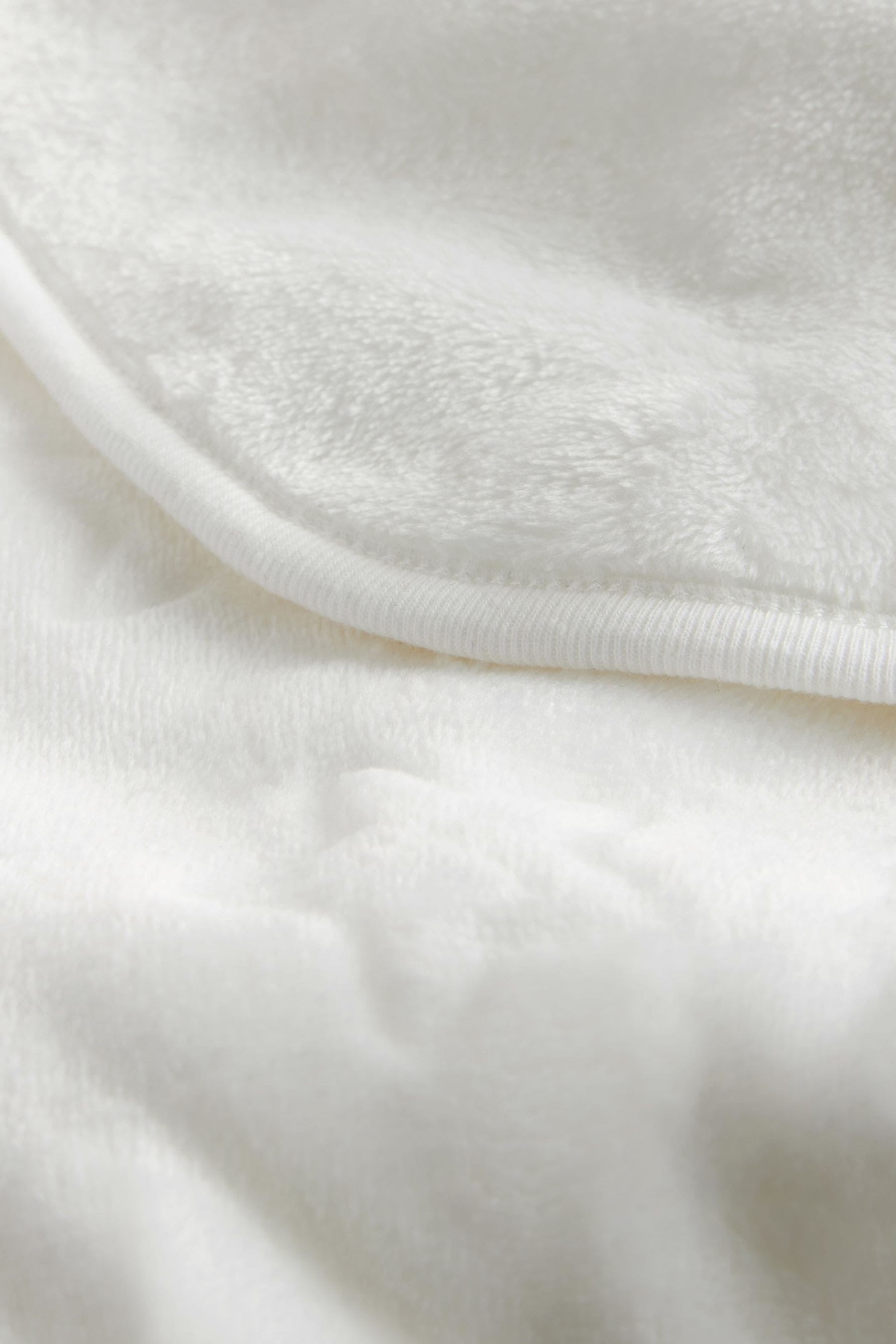 White Fleece Baby Blanket