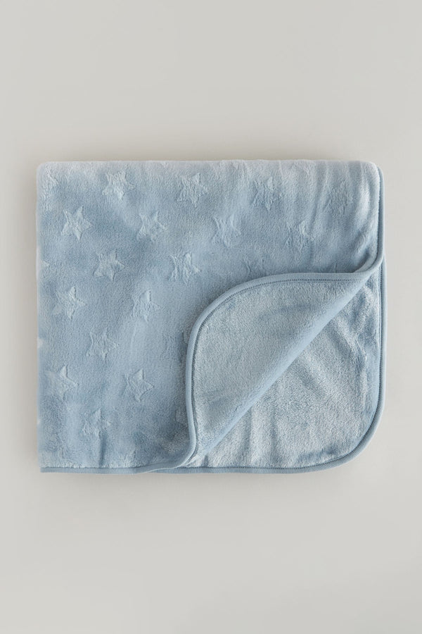 Blue Star Fleece Baby Blanket