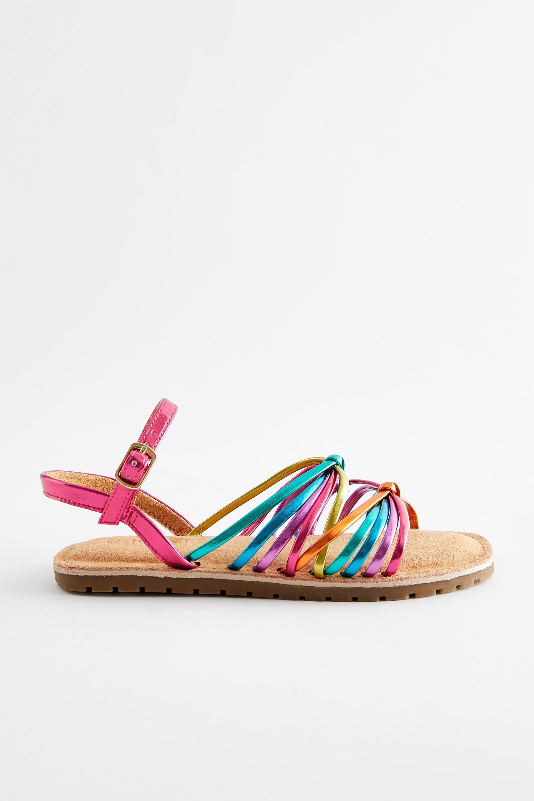 Rainbow Bright Strappy Sandals