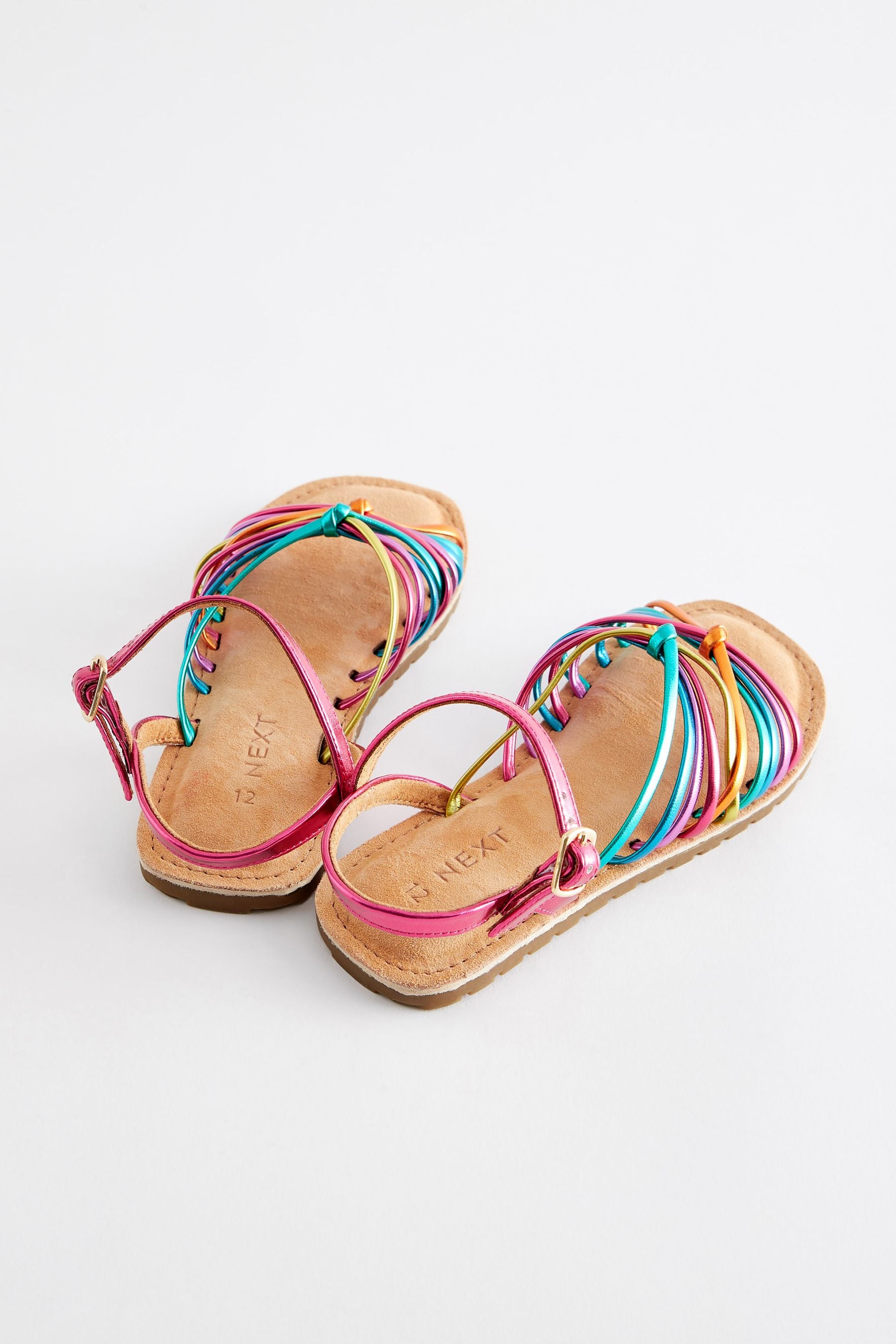 Rainbow Bright Strappy Sandals