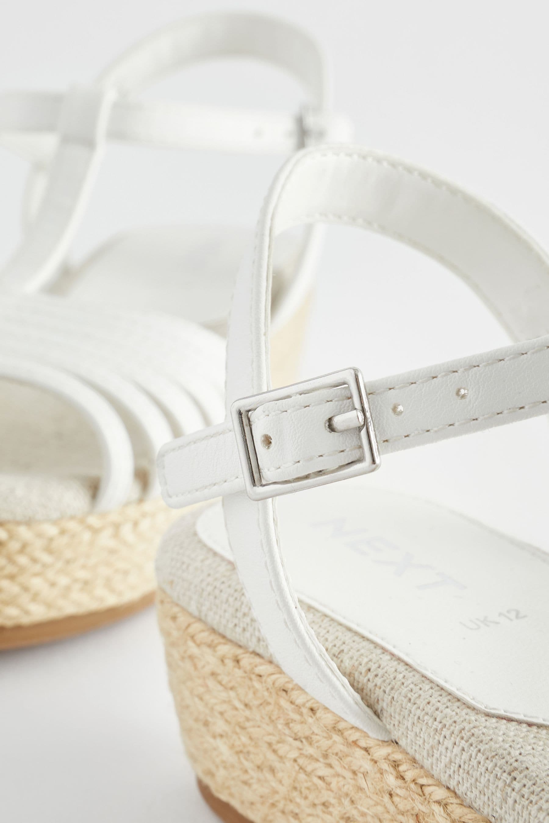 White Wedge Sandals