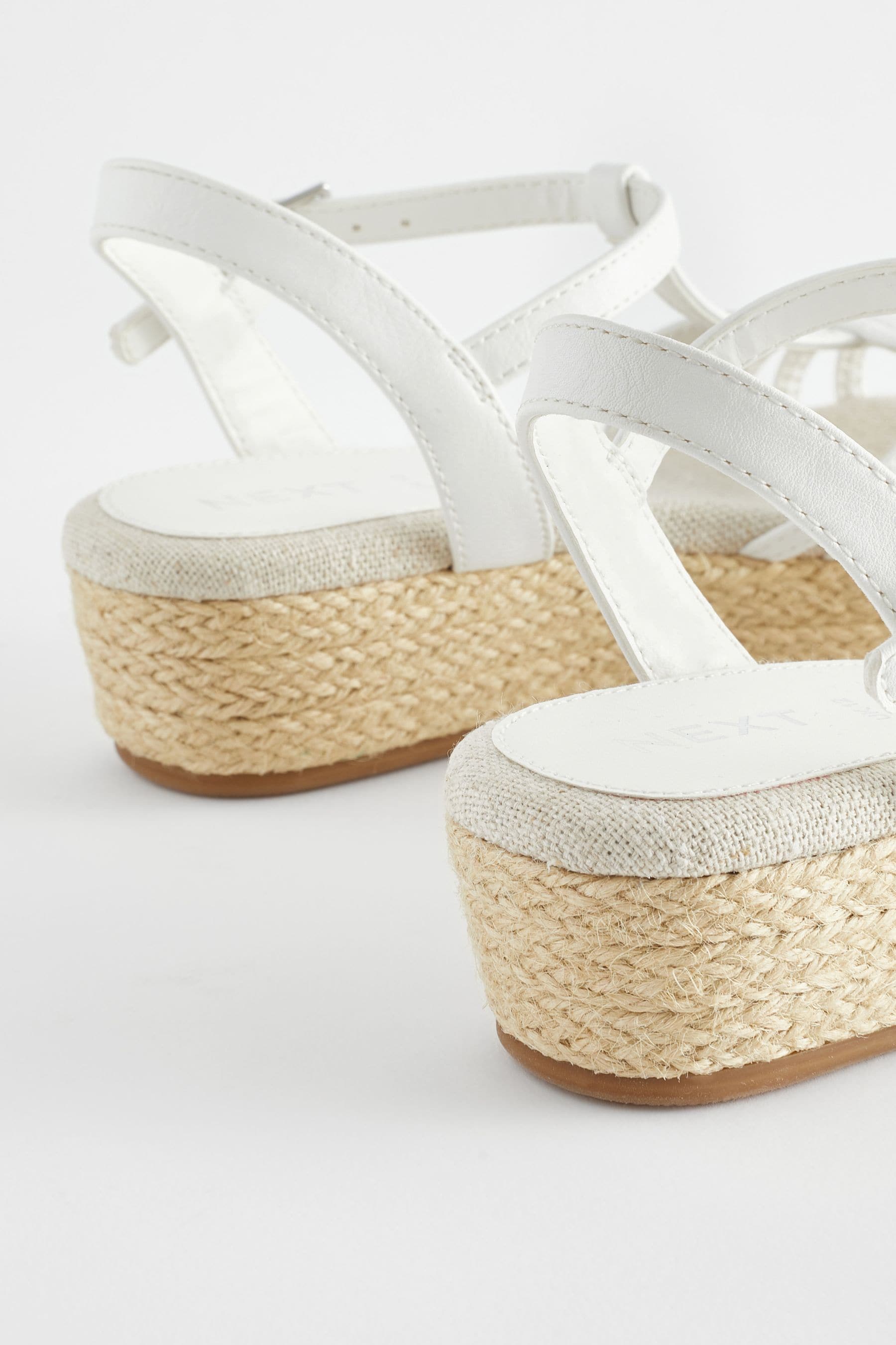 White Wedge Sandals