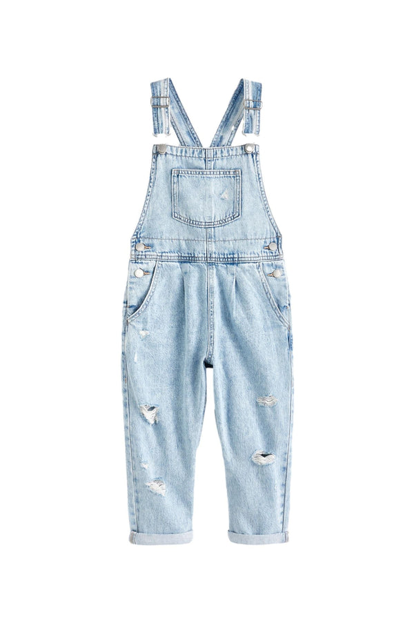 Light Blue Denim Mom 100% Cotton Dungarees (3-16yrs)