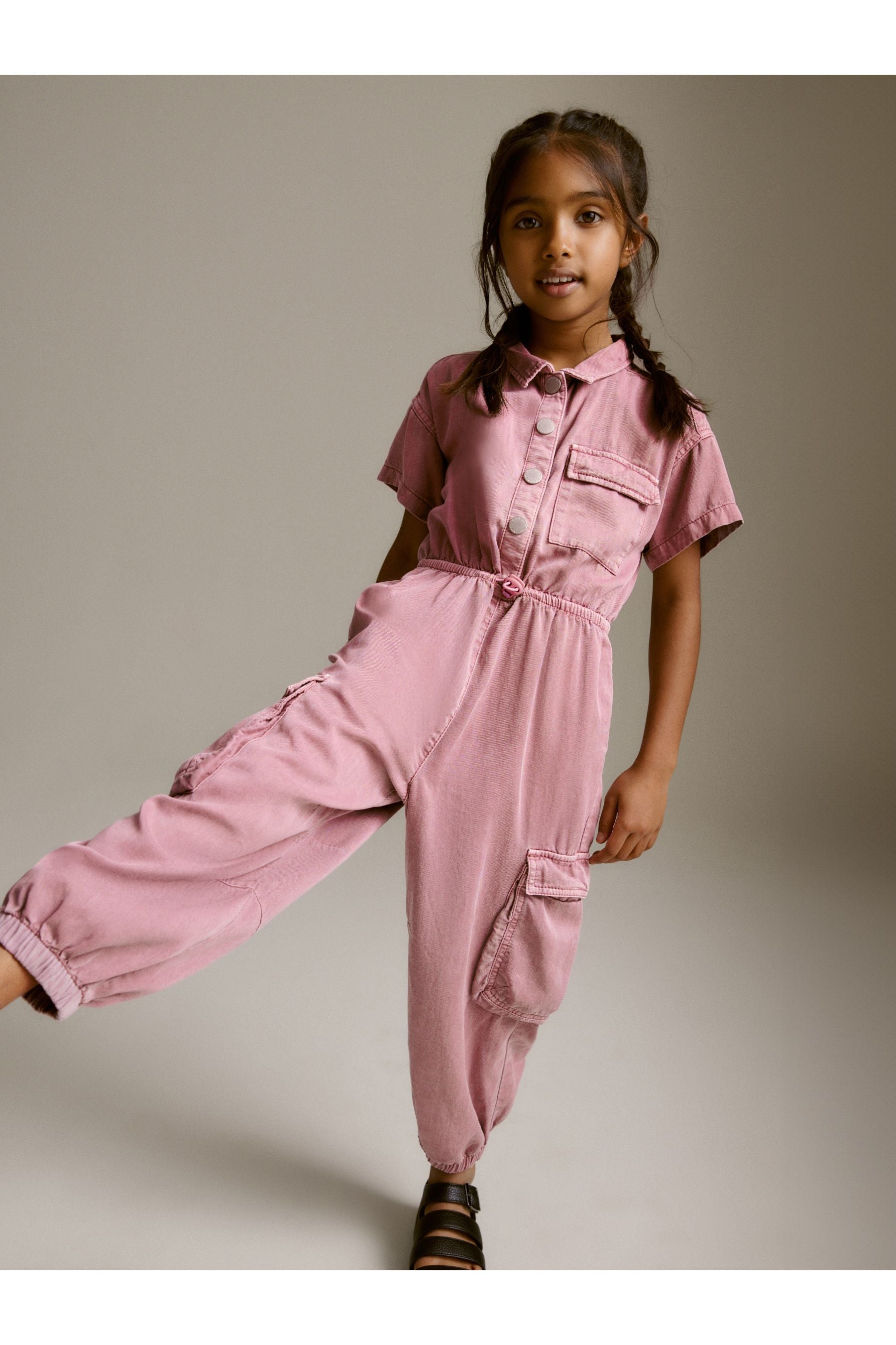 Pink Boilersuit (3-16yrs)