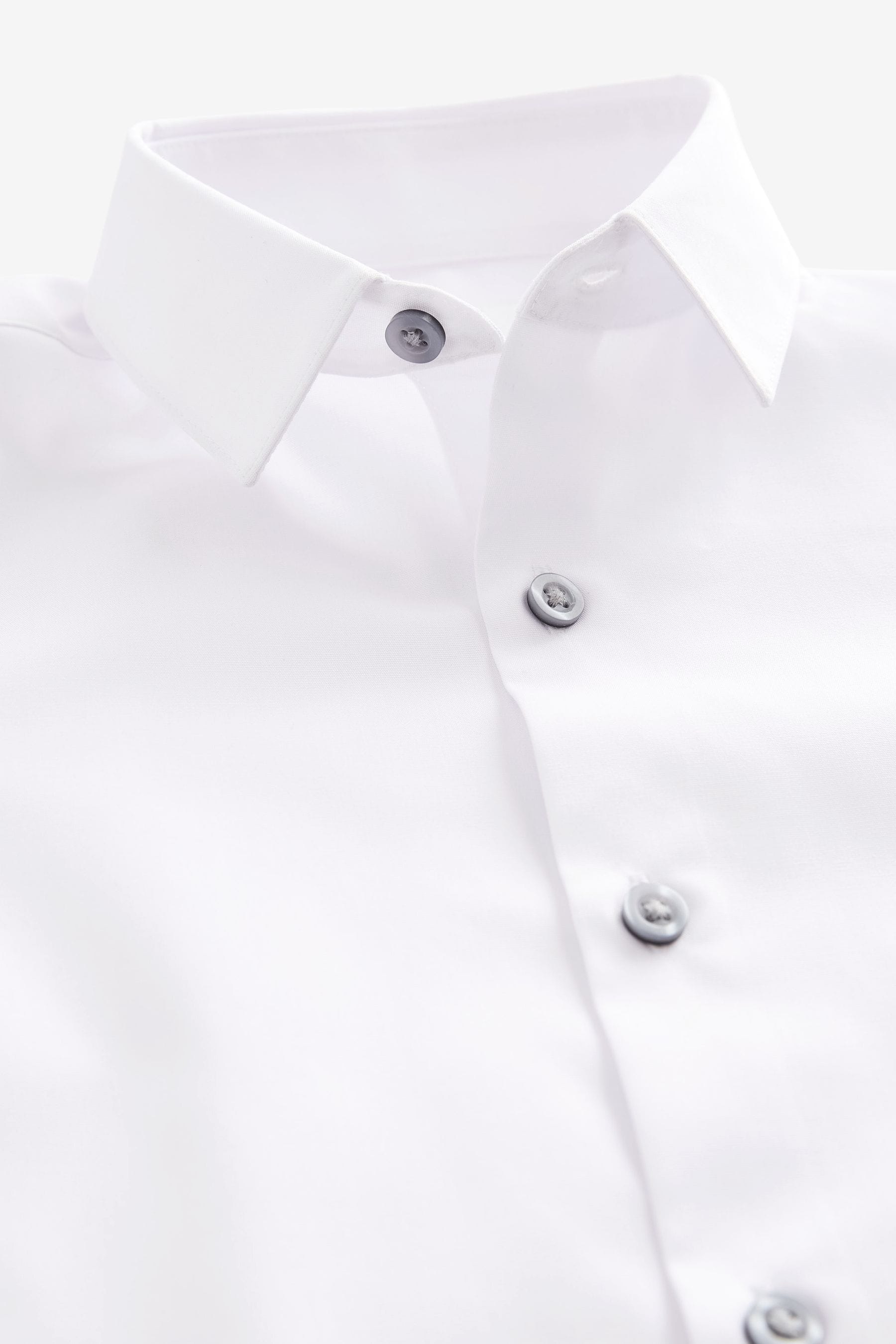 White Long Sleeve Shirt (3-16yrs)